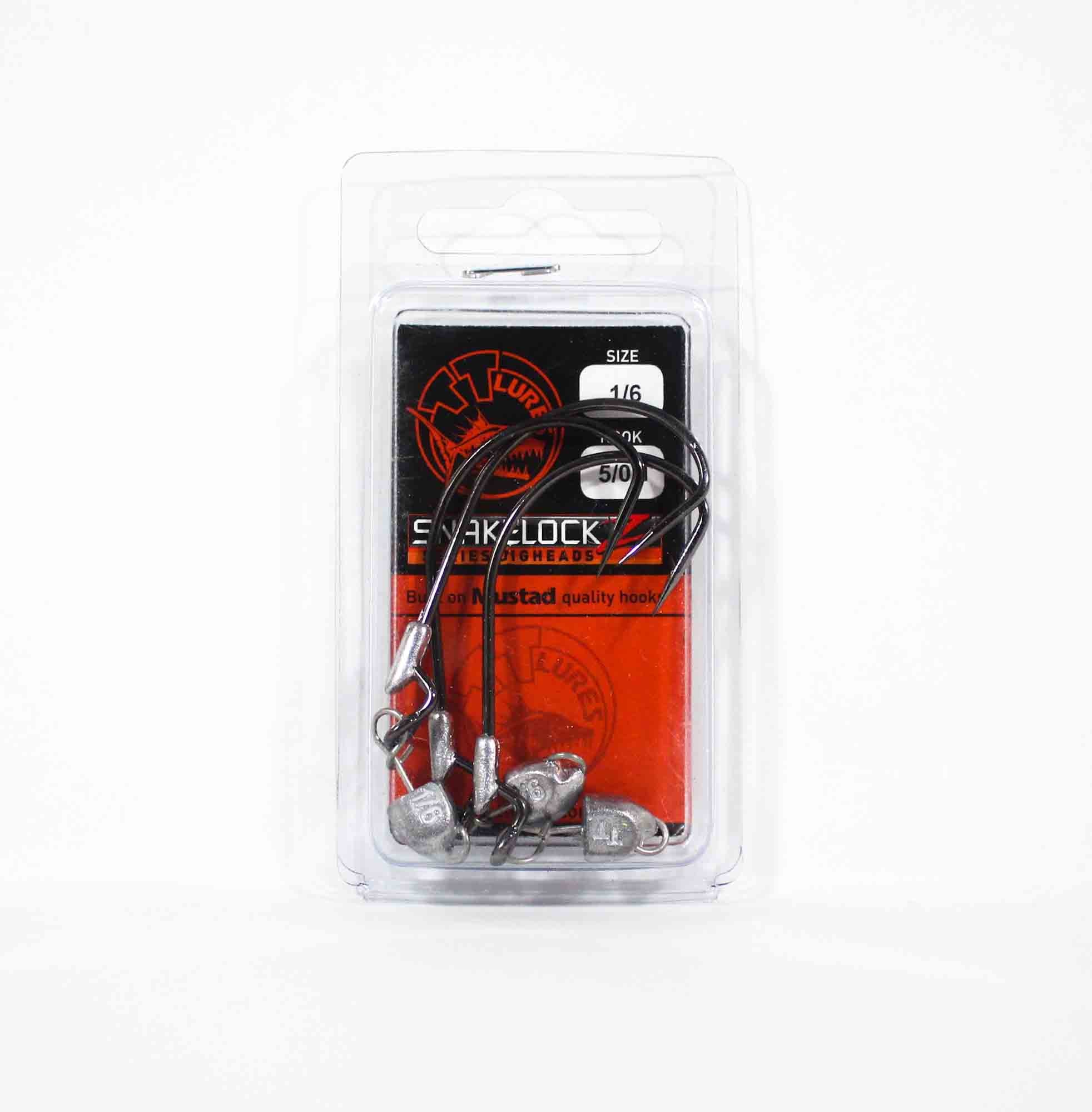 Tackle Tactics TT SnakelockZ Jig Head 1/6 oz 5/0 XH 3/pack (6672)