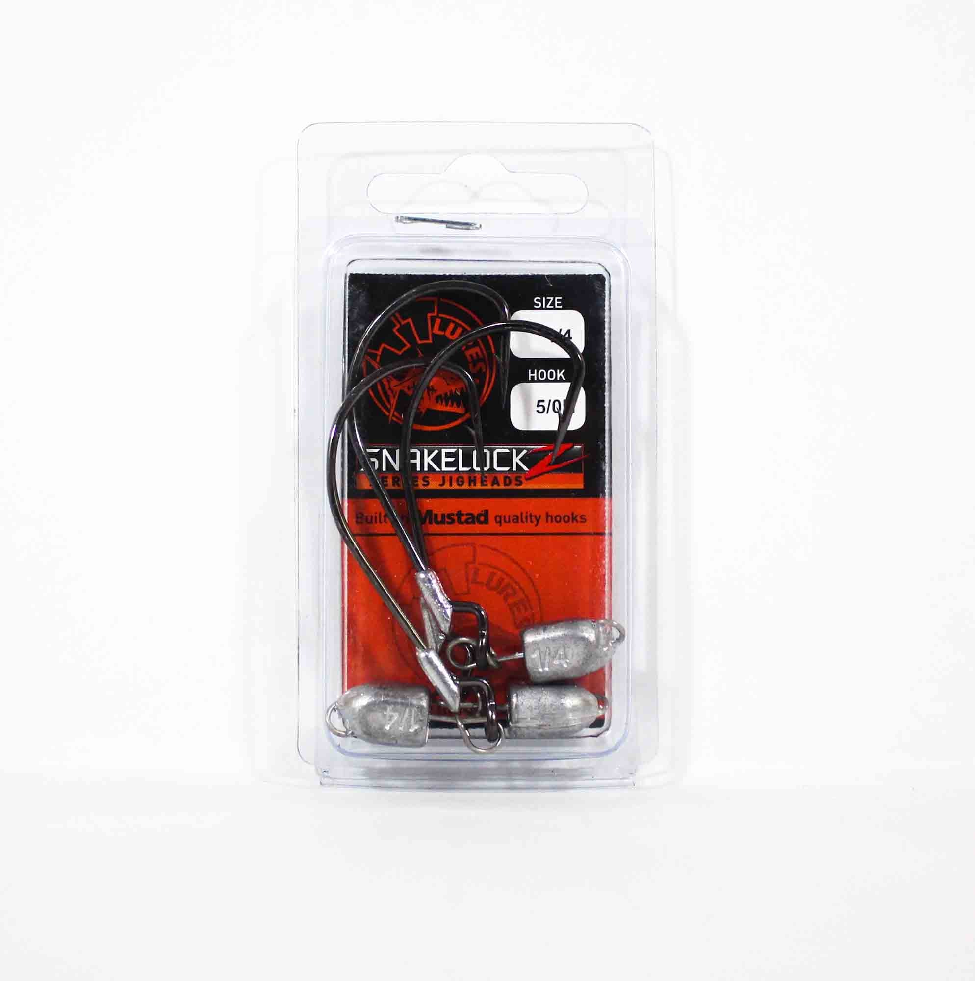 Tackle Tactics TT SnakelockZ Jig Head 1/4 oz 5/0 XH 3/pack (6689)
