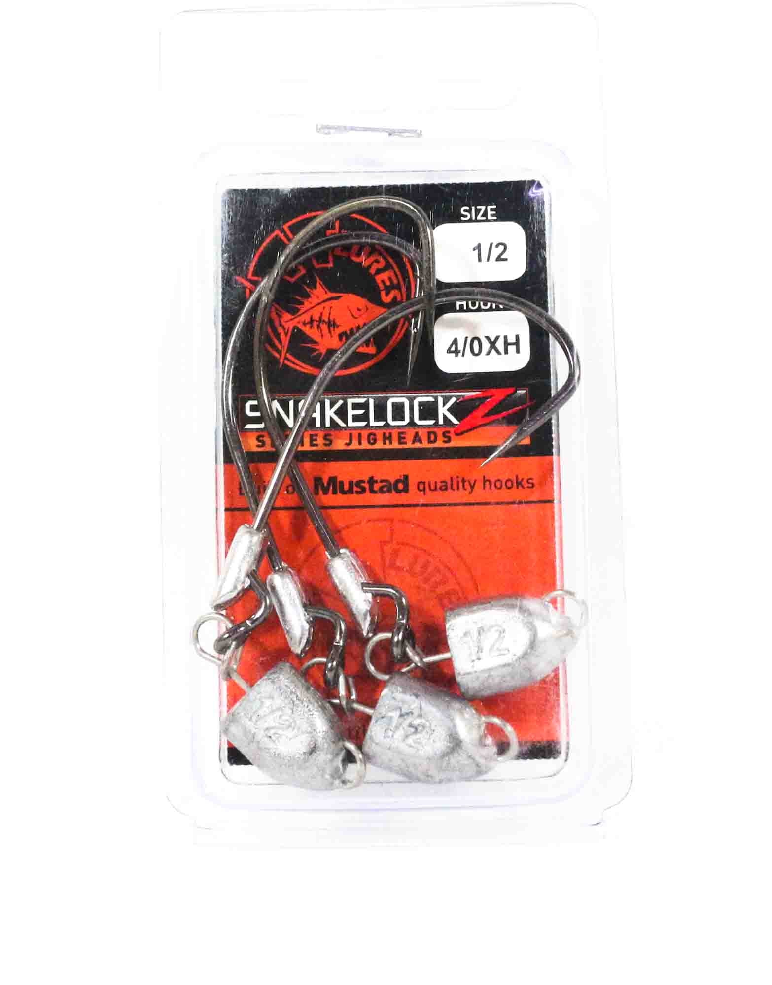 Tackle Tactics TT SnakelockZ Jig Head 1/2 oz 4/0 XH 3/pack (6726)