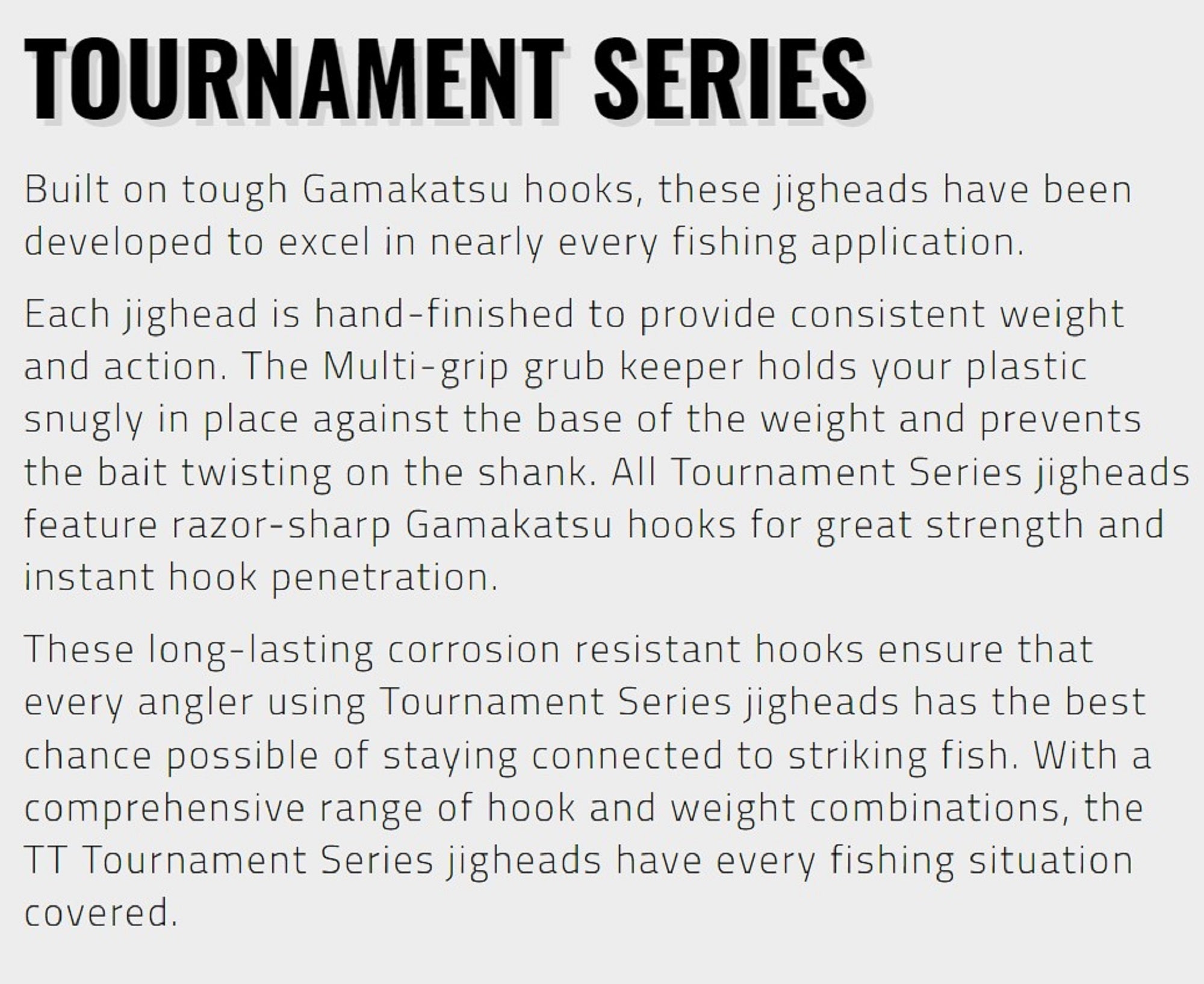 Tackle Tactics TT Tournament Jig Head 3/8 oz 3/0H 4/pack (8003)