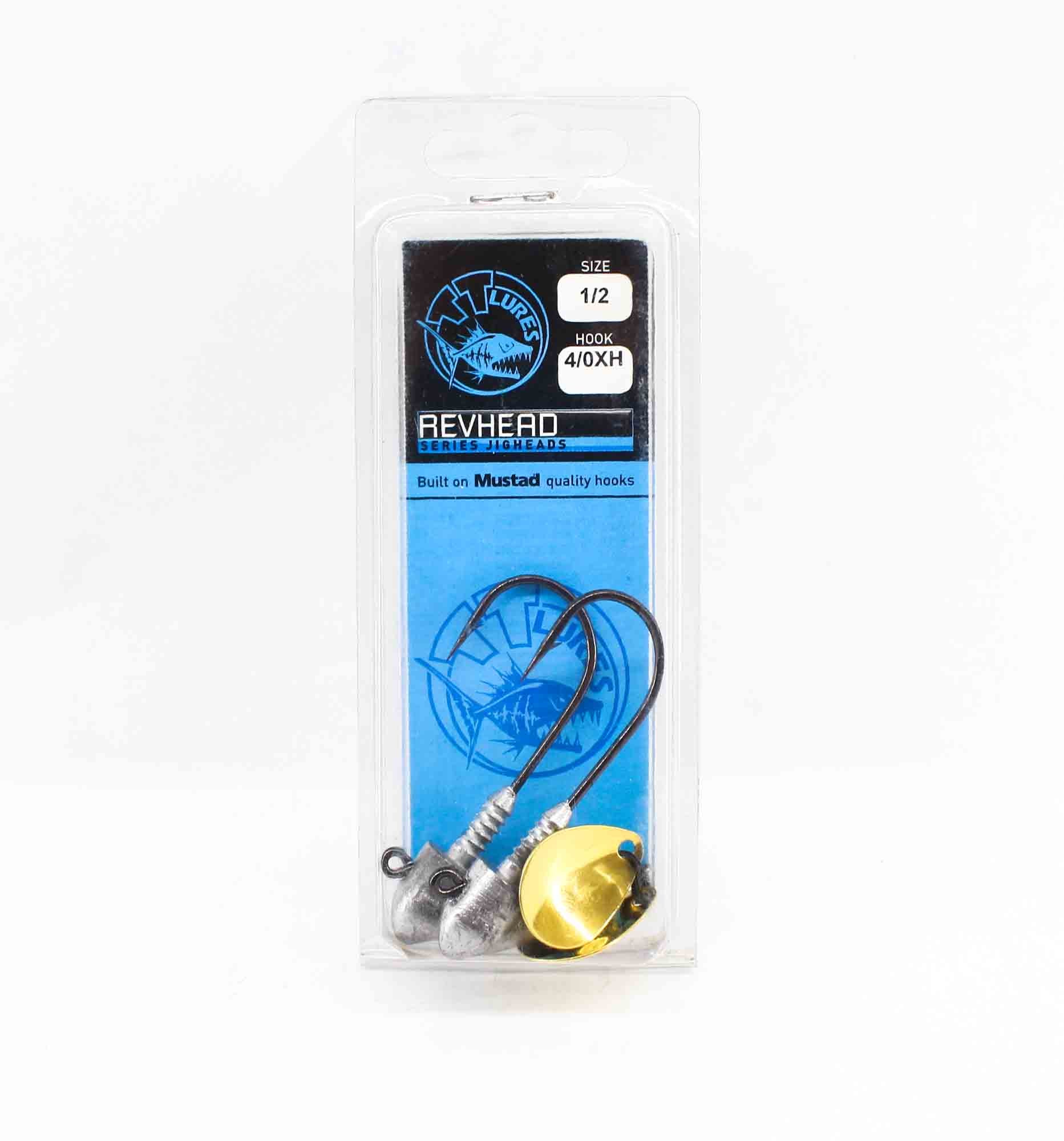 Tackle Tactics TT Rev Head Jig Head HD Gold Colorado 1/2 oz 4/0 XH (8515)