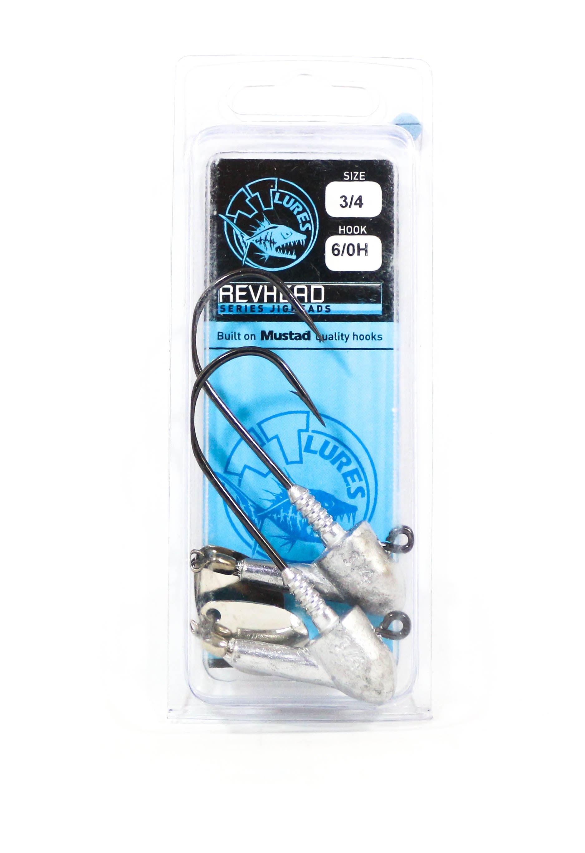 Tackle Tactics TT Rev Head Jig Head HD Nickel Colorado 3/4 oz 6/0 XH (8522)