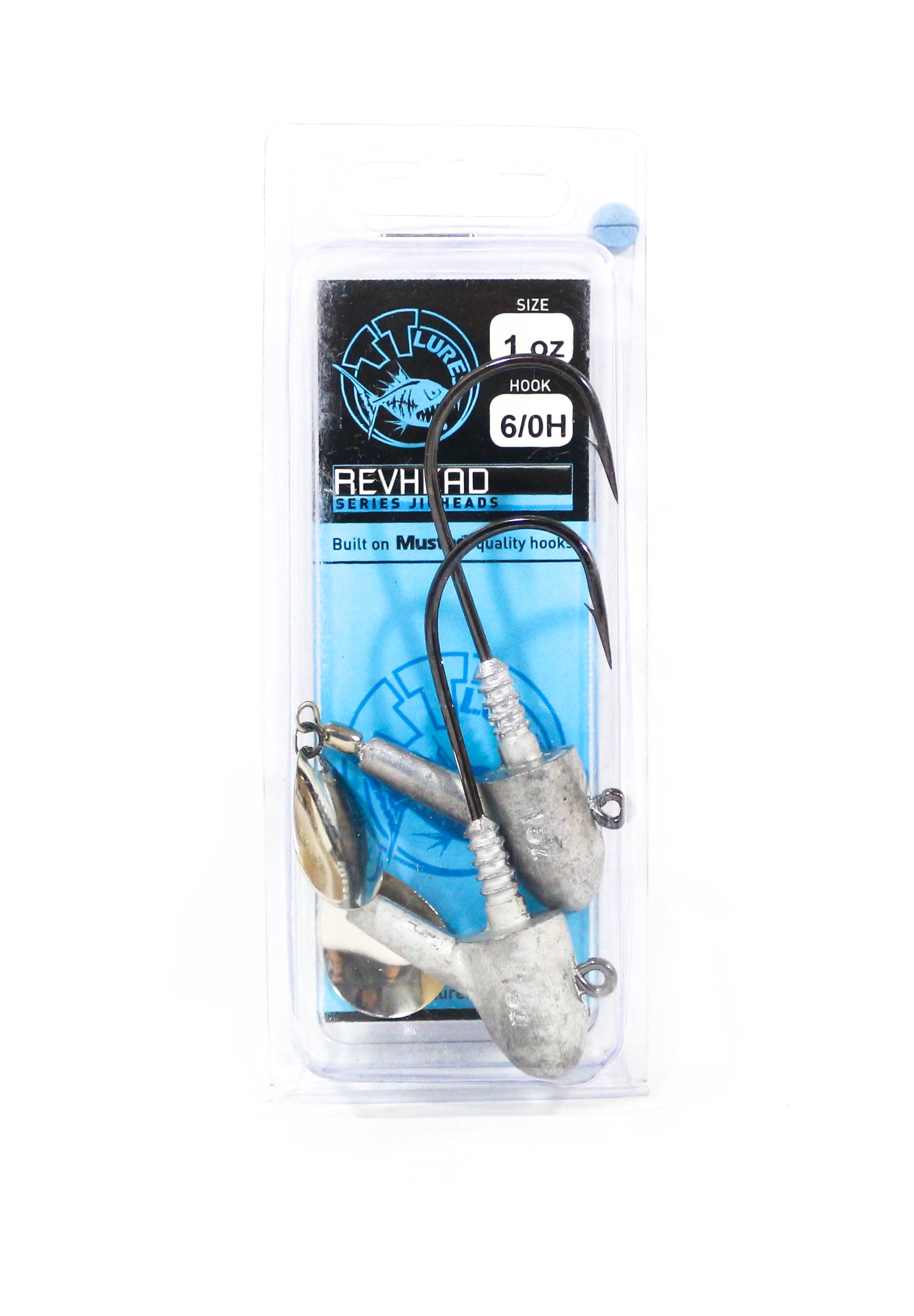 Tackle Tactics TT Rev Head Jig Head HD Nickel Colorado 1oz 6/0 XH (8546)