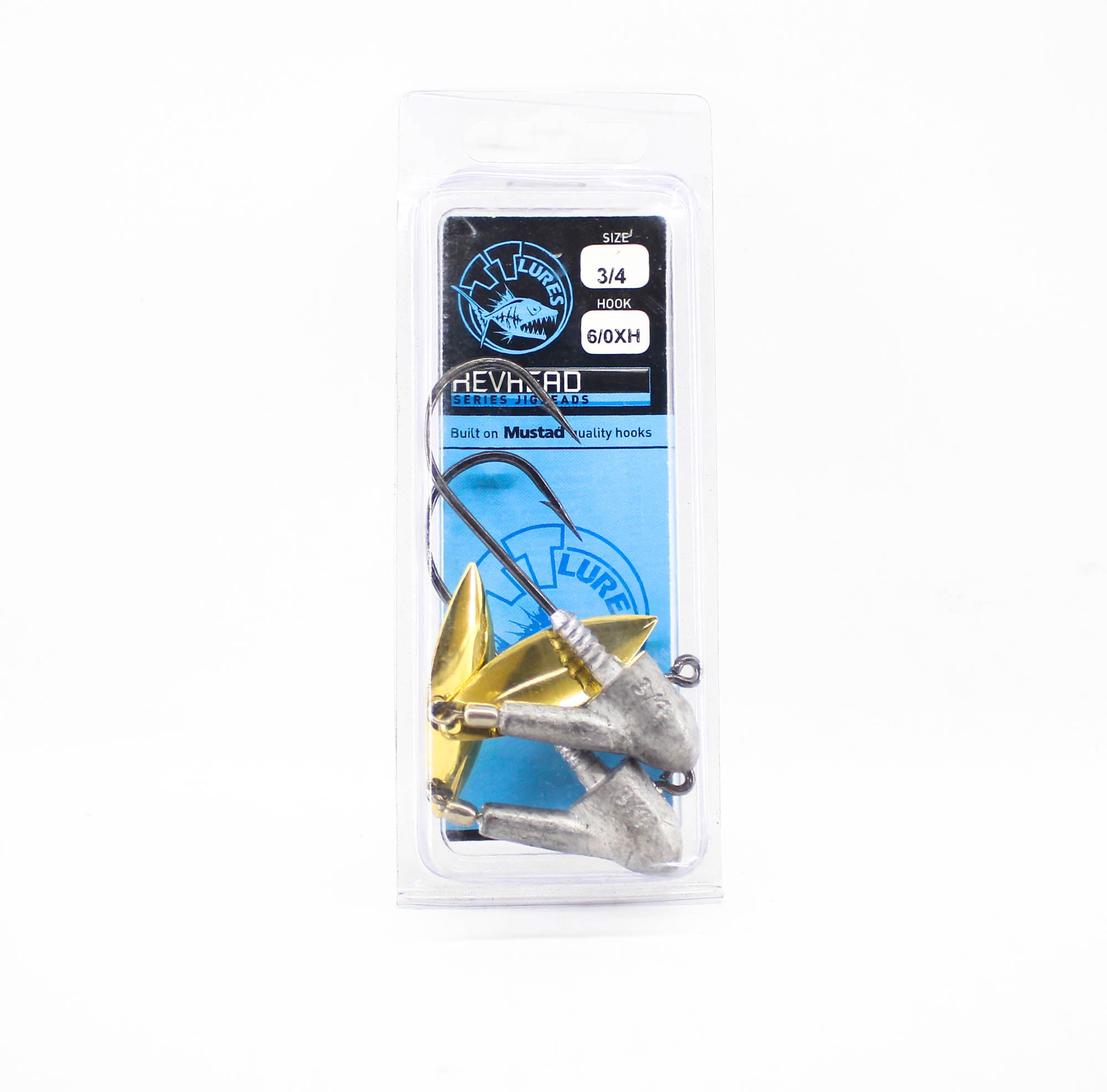 Tackle Tactics TT Rev Head Jig Head HD Gold Willow 3/4 oz 6/0XH (8591)