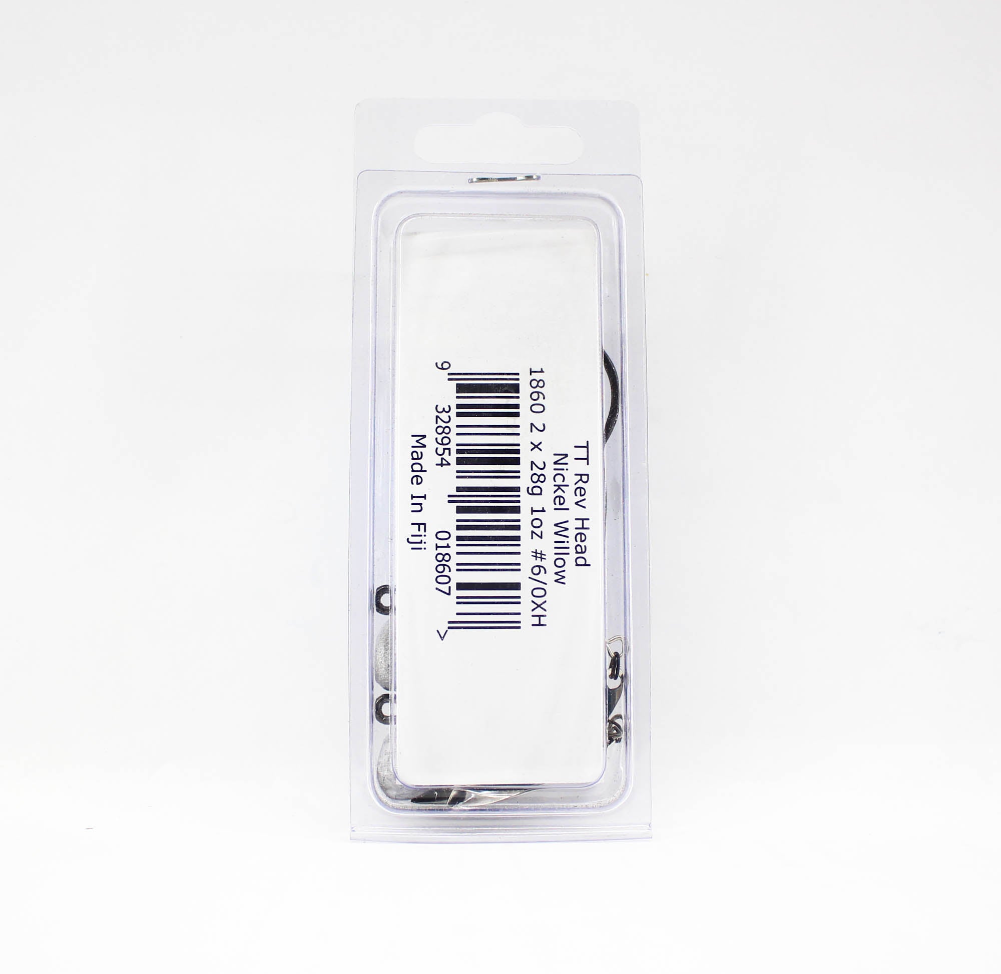 Tackle Tactics TT Rev Head Jig Head HD Nickel Willow 1oz 6/0XH (8607)