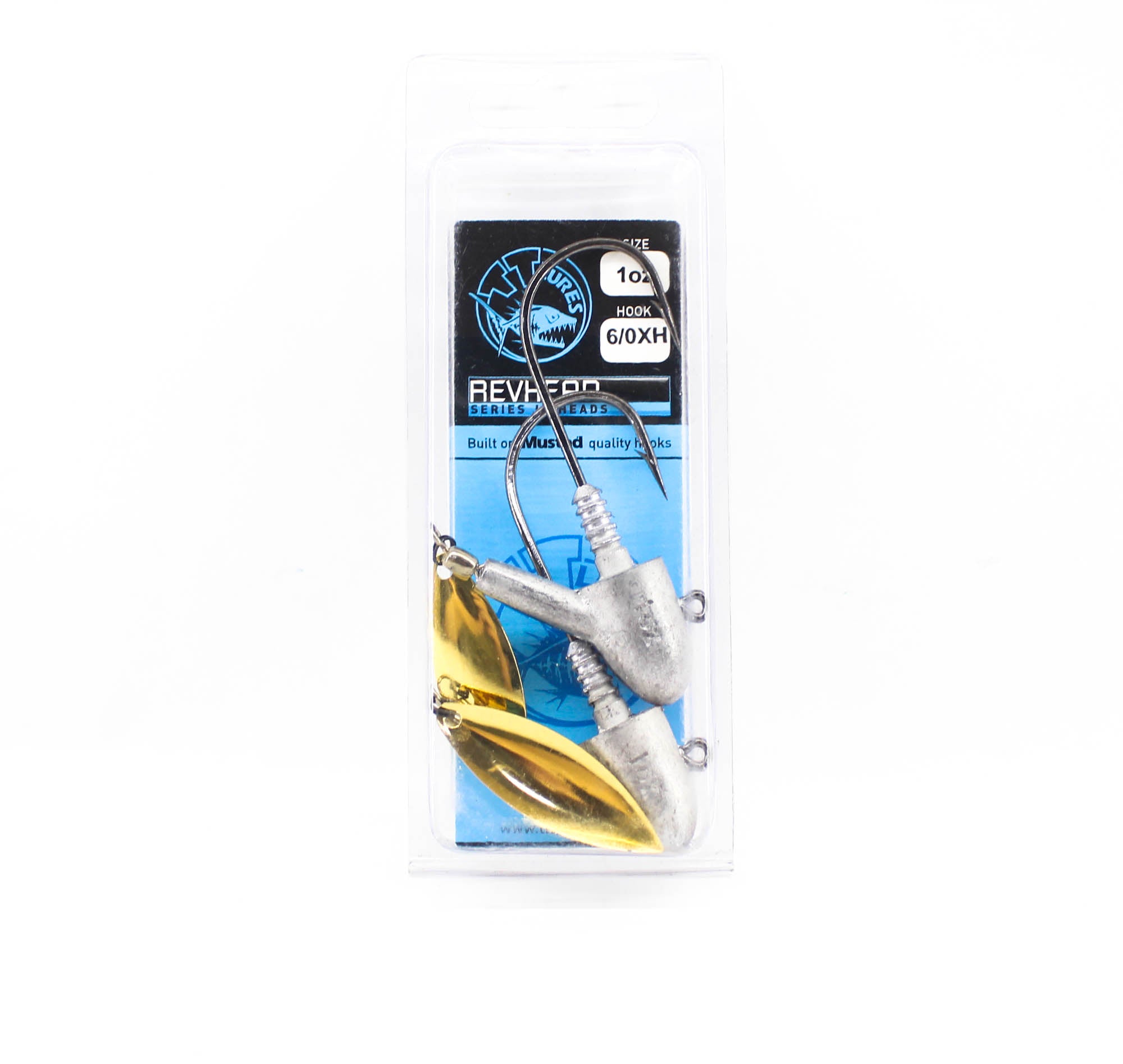 Tackle Tactics TT Rev Head Jig Head HD Gold Willow 1oz 6/0XH (8614)