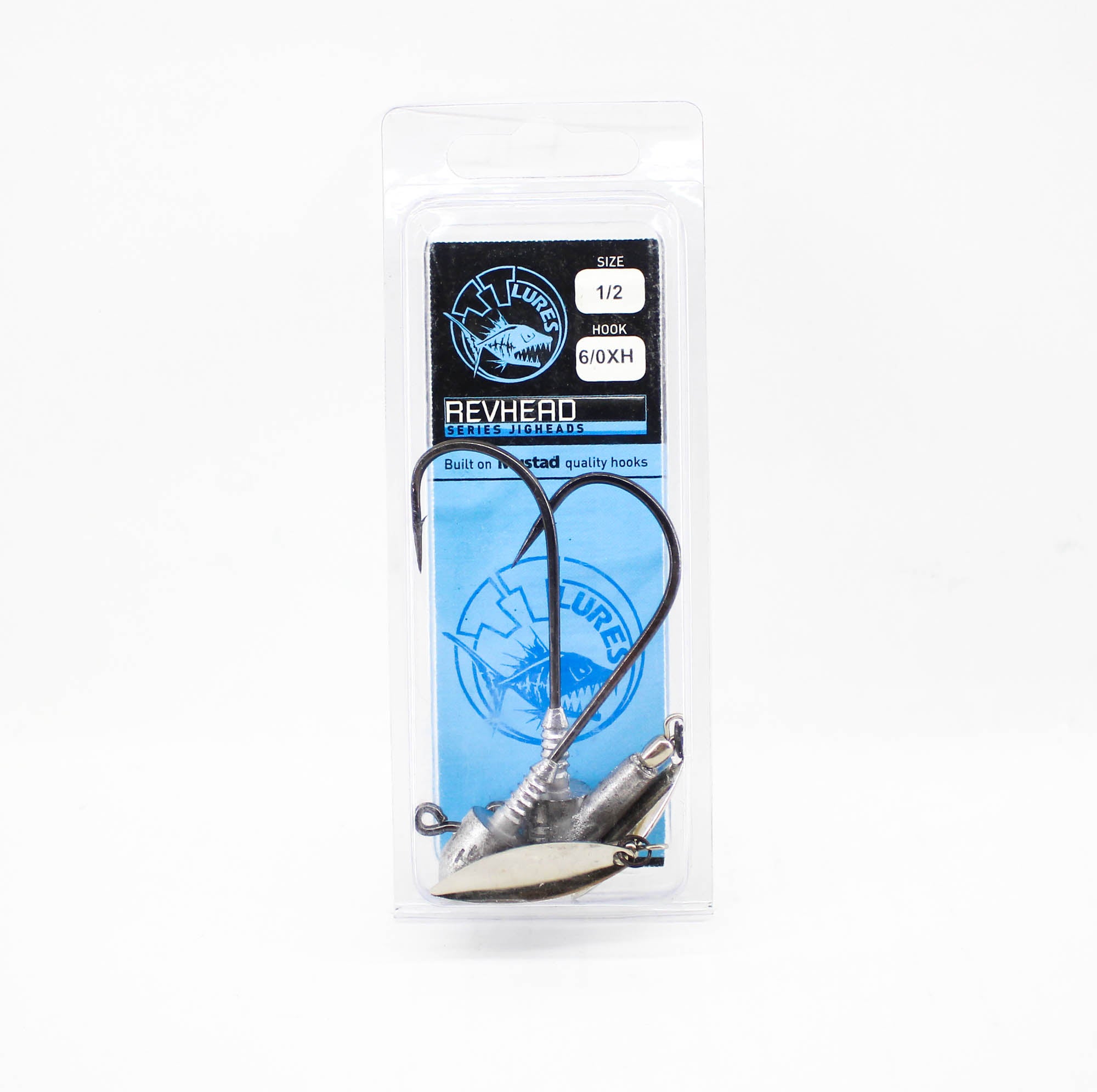 Tackle Tactics TT Rev Head Jig Head HD Nickel Willow 1/2 oz 6/0XH (2611)