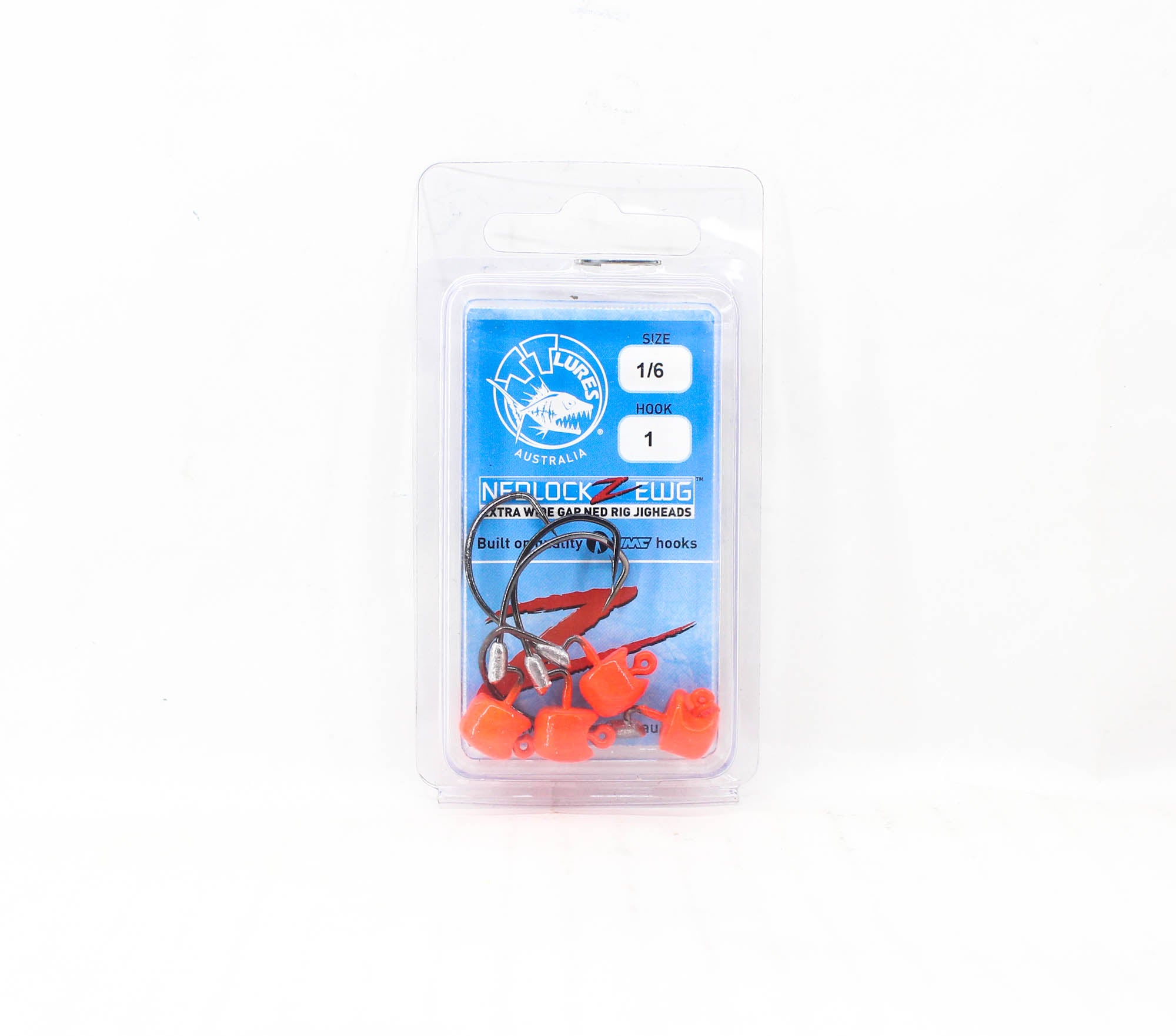Tackle Tactics TT Nedlockz EWG Jig Head Orange 1/6 oz 1 (6236)
