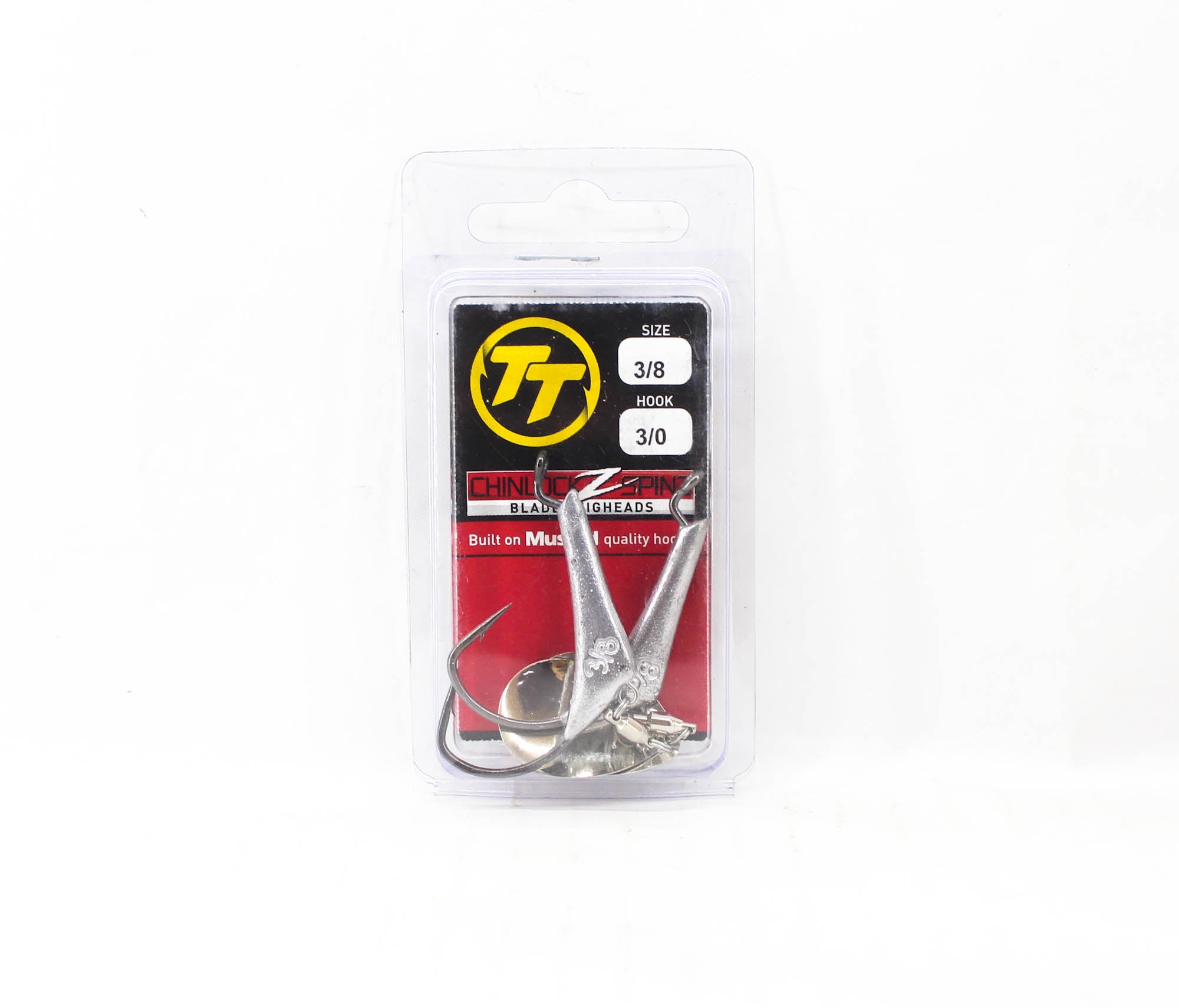 Tackle Tactics TT Chinlockz SpinZ NC Jig Head 3/8 oz 3/0 2/pack (7516)