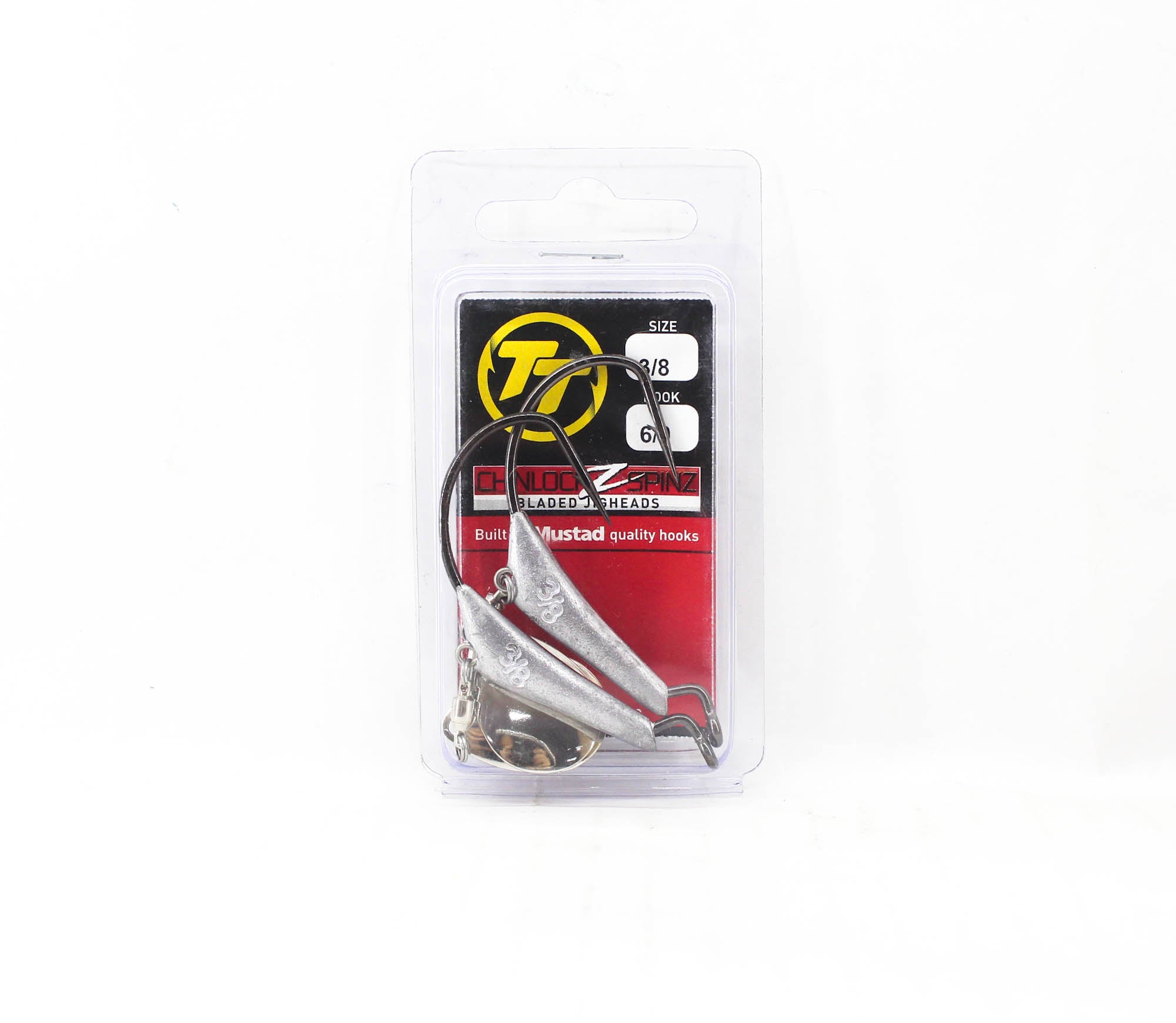Tackle Tactics TT Chinlockz SpinZ NC Jig Head 3/8 oz 6/0 2/pack (7523)