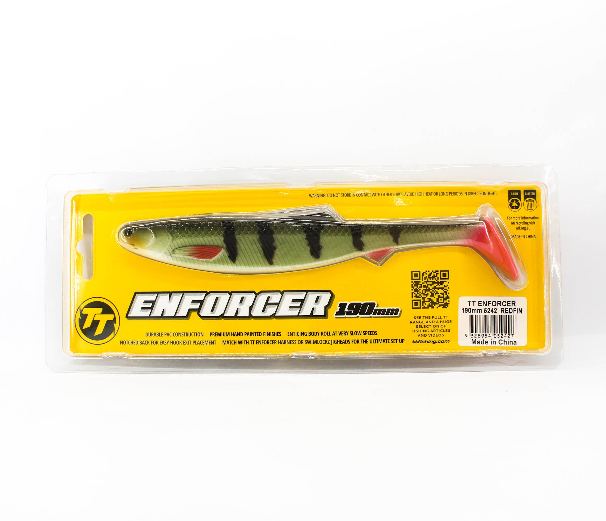 Tackle Tactics TT Soft Lure Enforcer Swimbait 190mm Redfin (2427)