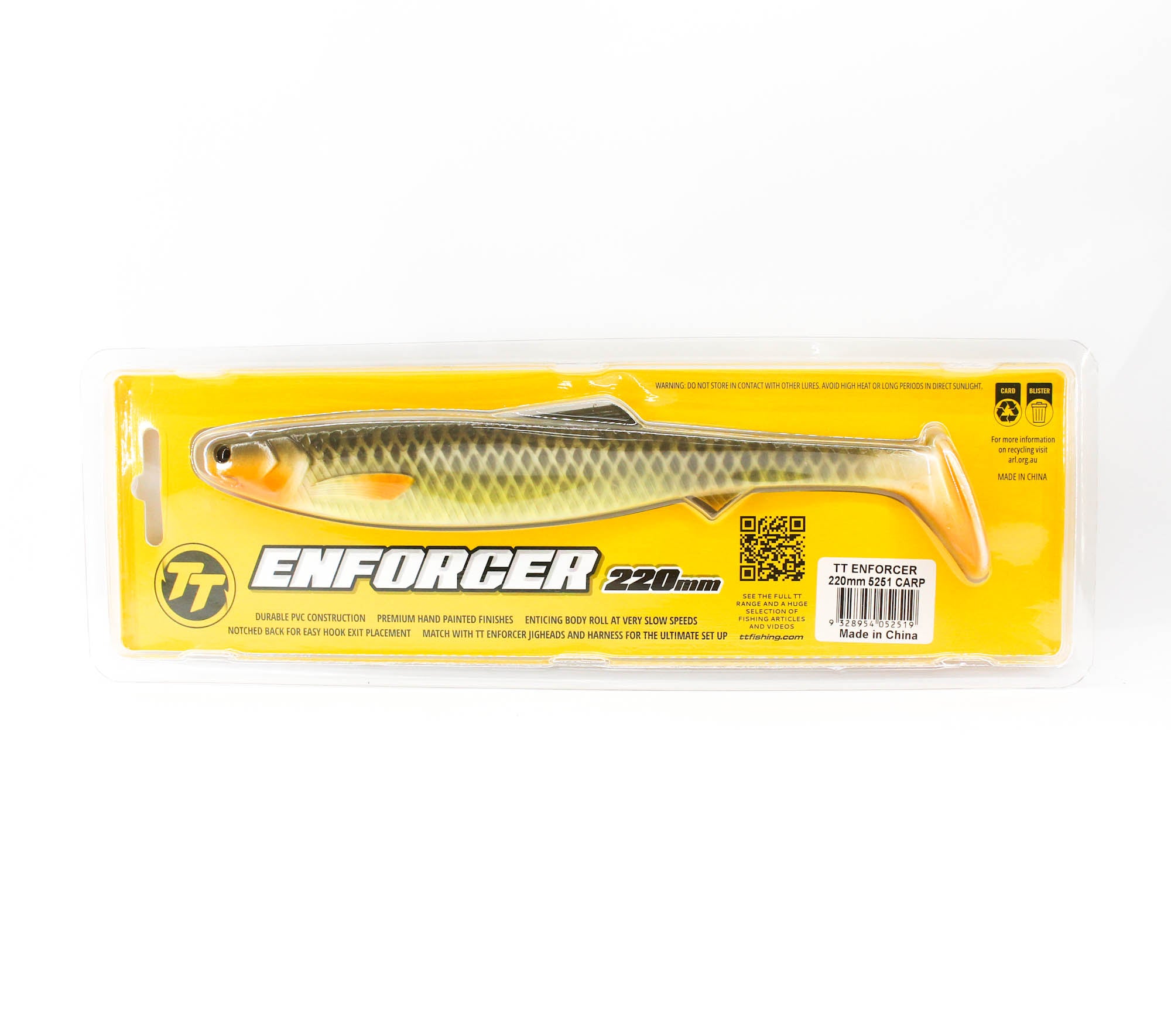 Tackle Tactics TT Soft Lure Enforcer Swimbait 220mm Carp (2519)