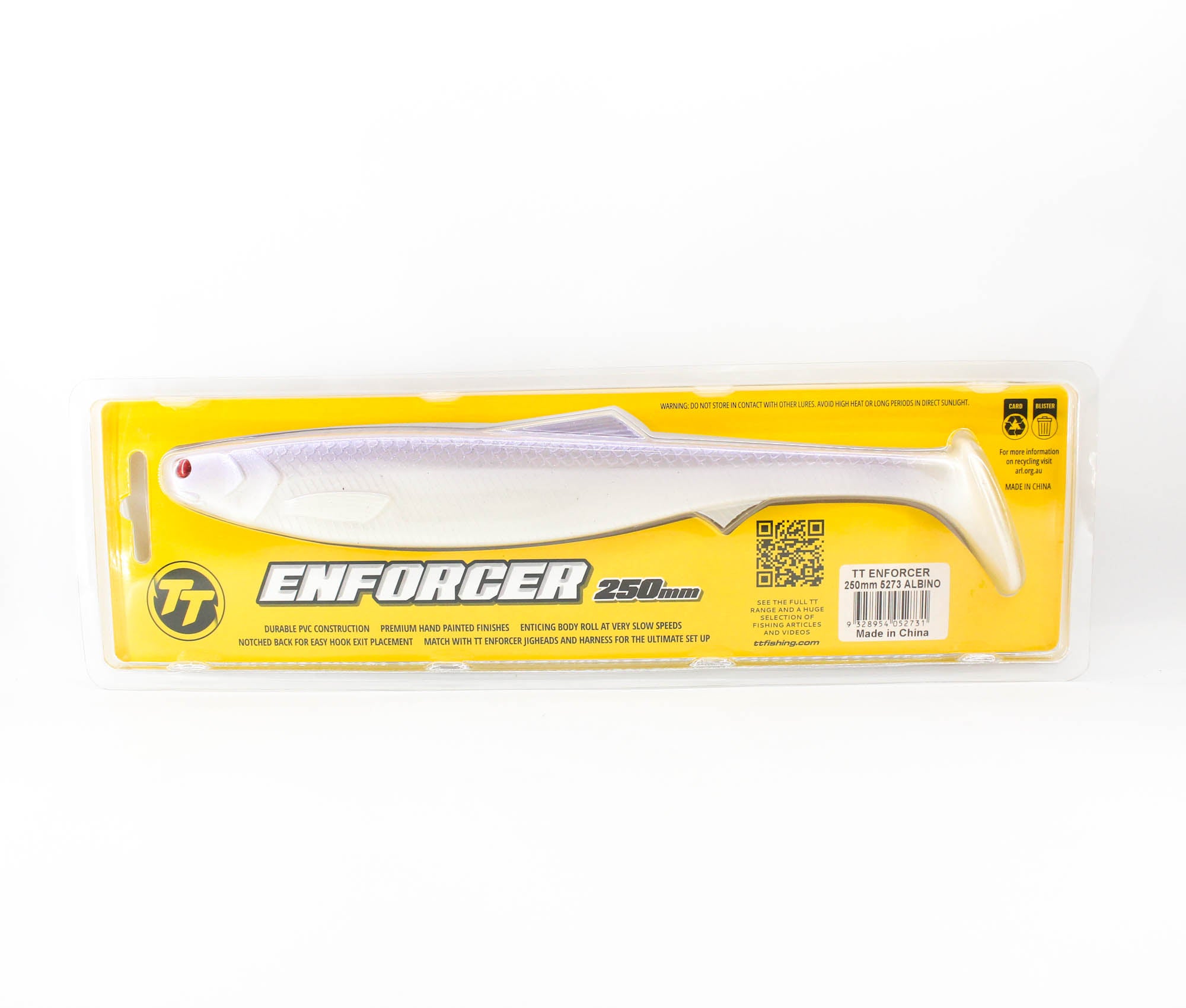 Tackle Tactics TT Soft Lure Enforcer Swimbait 250mm Albino (2731)