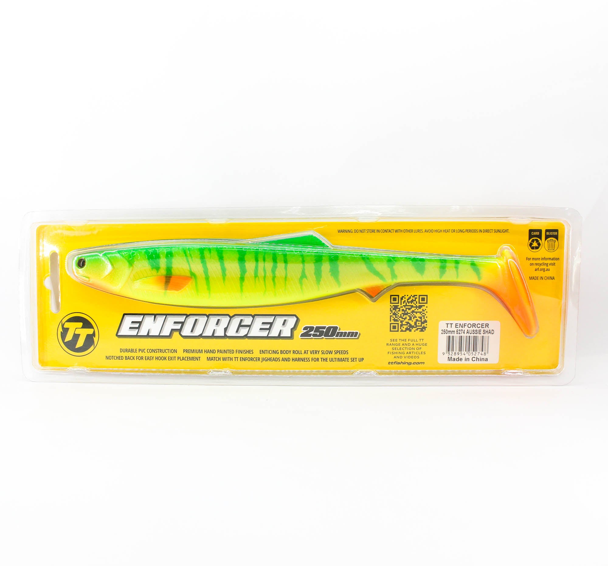 Tackle Tactics TT Soft Lure Enforcer Swimbait 250mm Aussie Shad (2748)