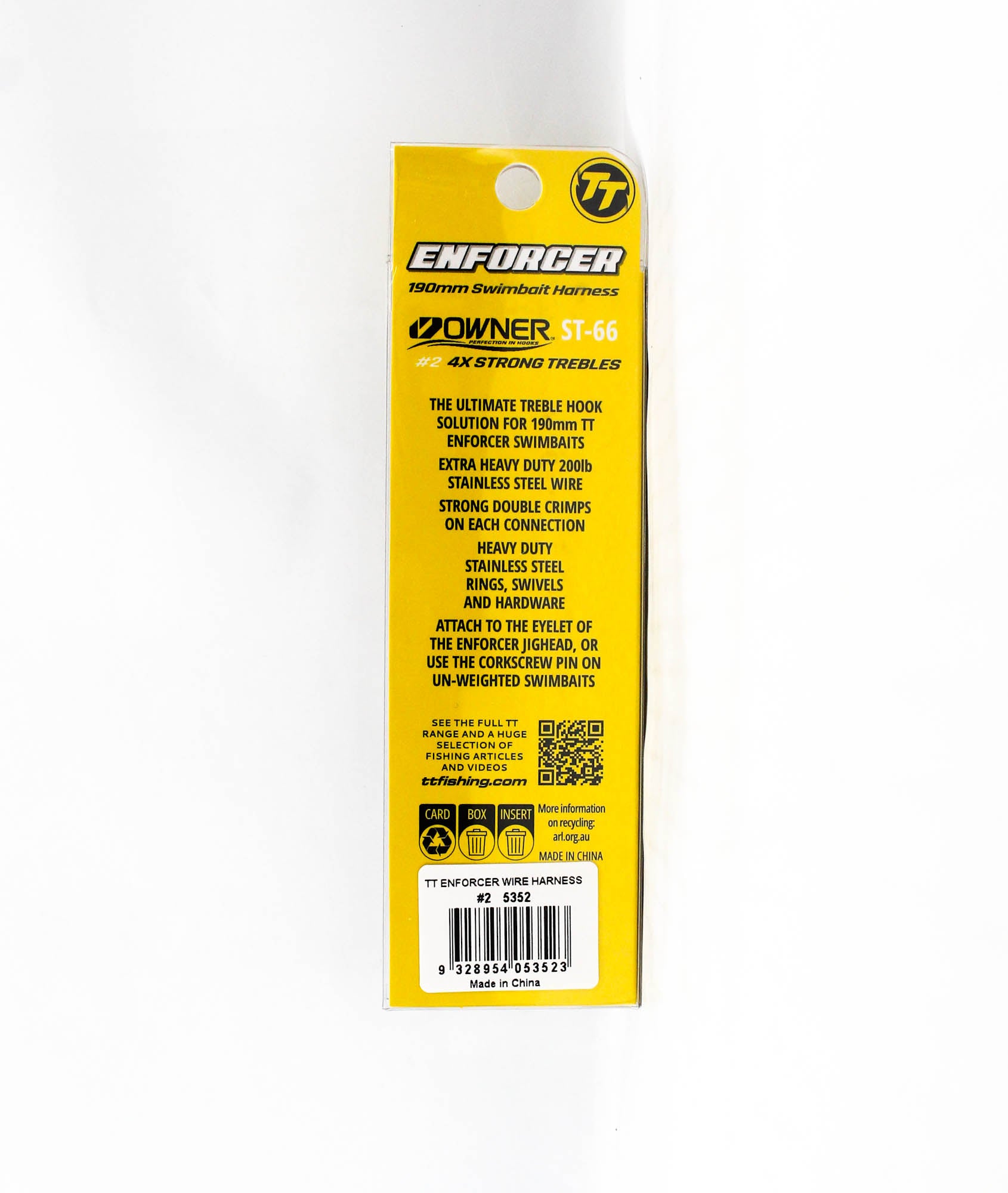 Tackle Tactics TT Enforcer Wire Hardness Size 2 2/pack (3523)