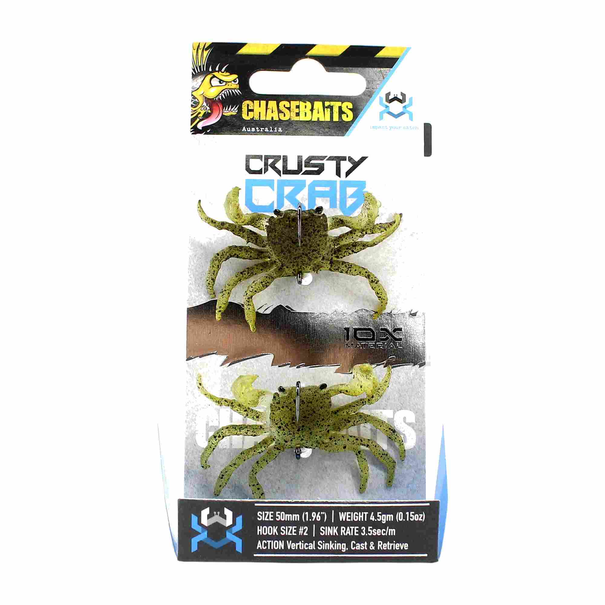 Chasebaits Crusty Crab 50mm 4.5 grams Sinking Lure 05 (7583)