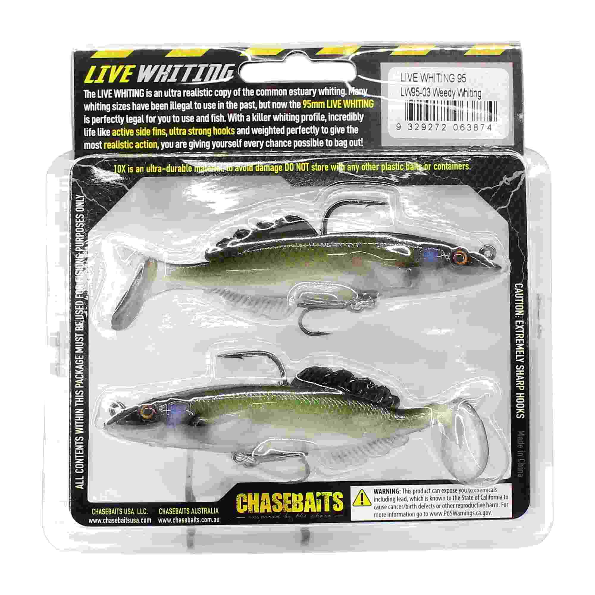 Chasebaits Live Whiting 95mm 13 grams Sinking Lure 03 (3874)