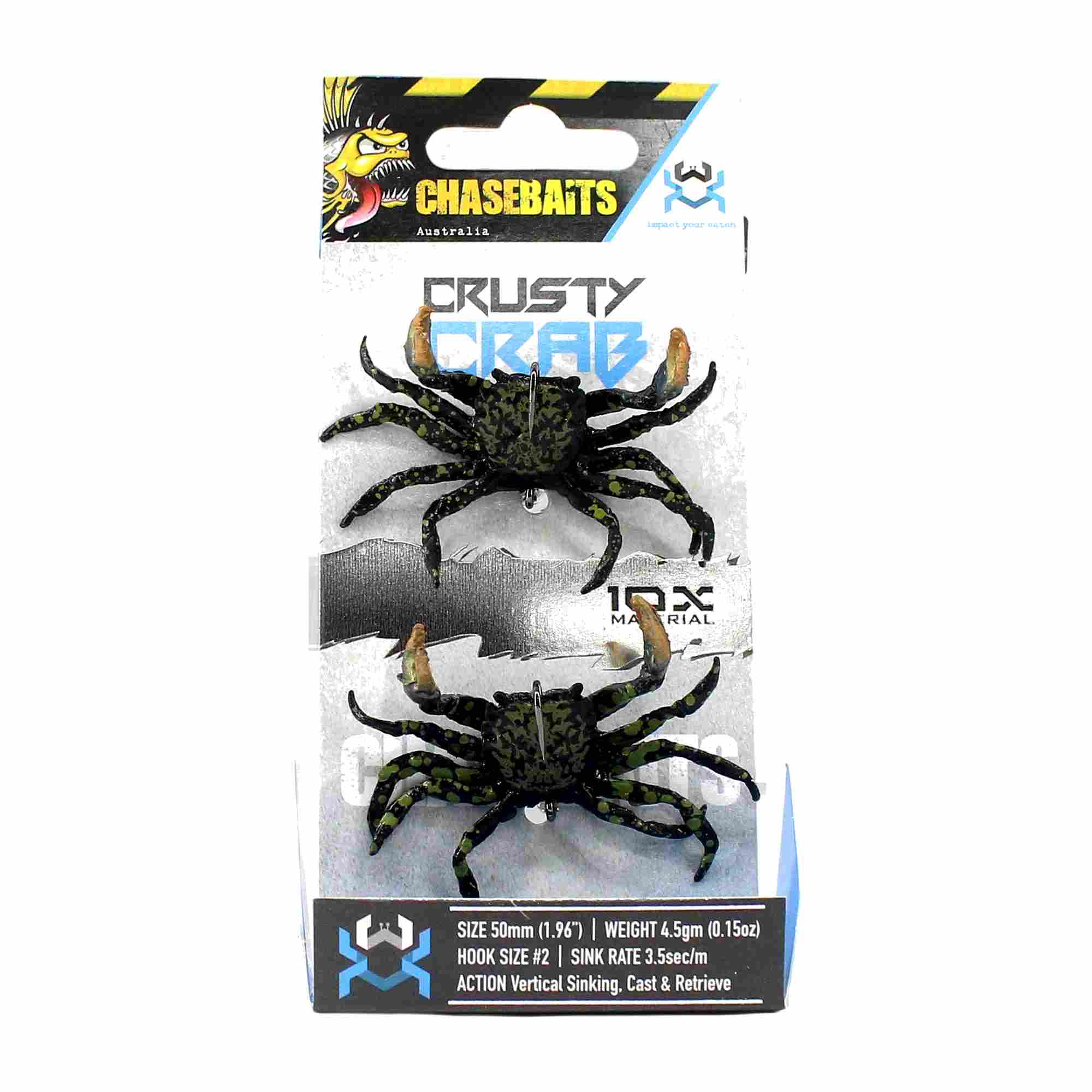 Chasebaits Crusty Crab 50mm 4.5 grams Sinking Lure 08 (3980)