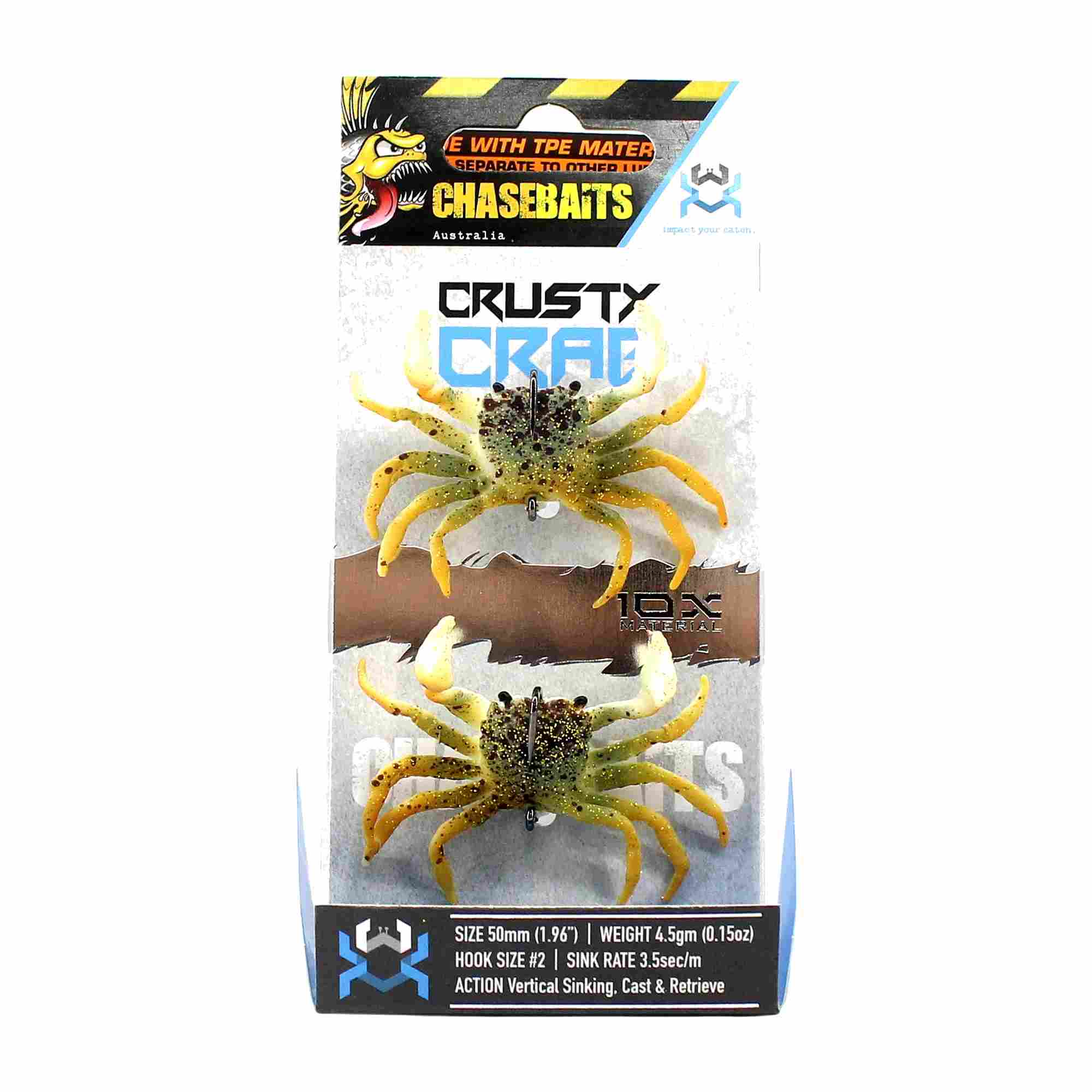 Chasebaits Crusty Crab 50mm 4.5 grams Sinking Lure 16 (4024)