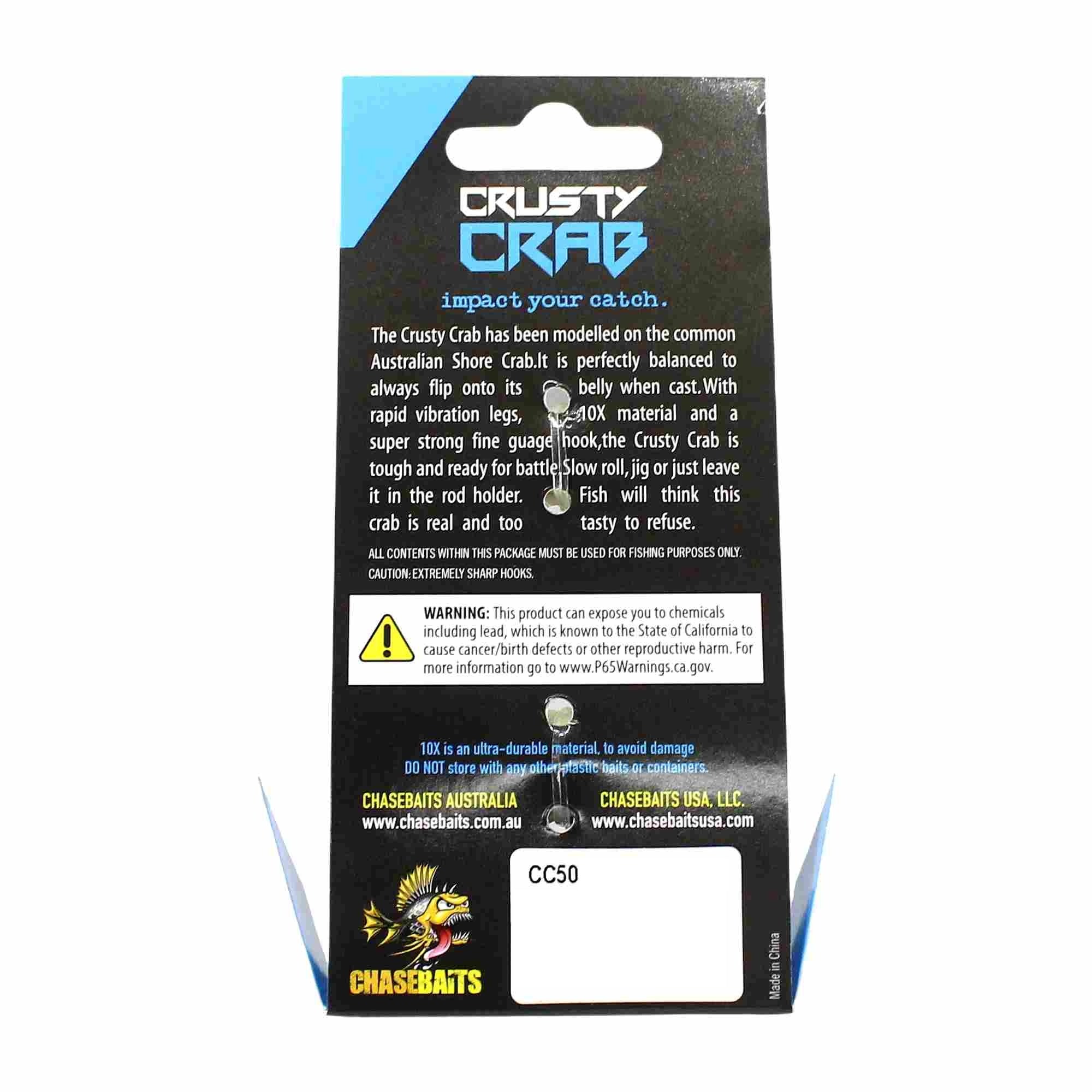 Chasebaits Crusty Crab 50mm 4.5 grams Sinking Lure 16 (4024)