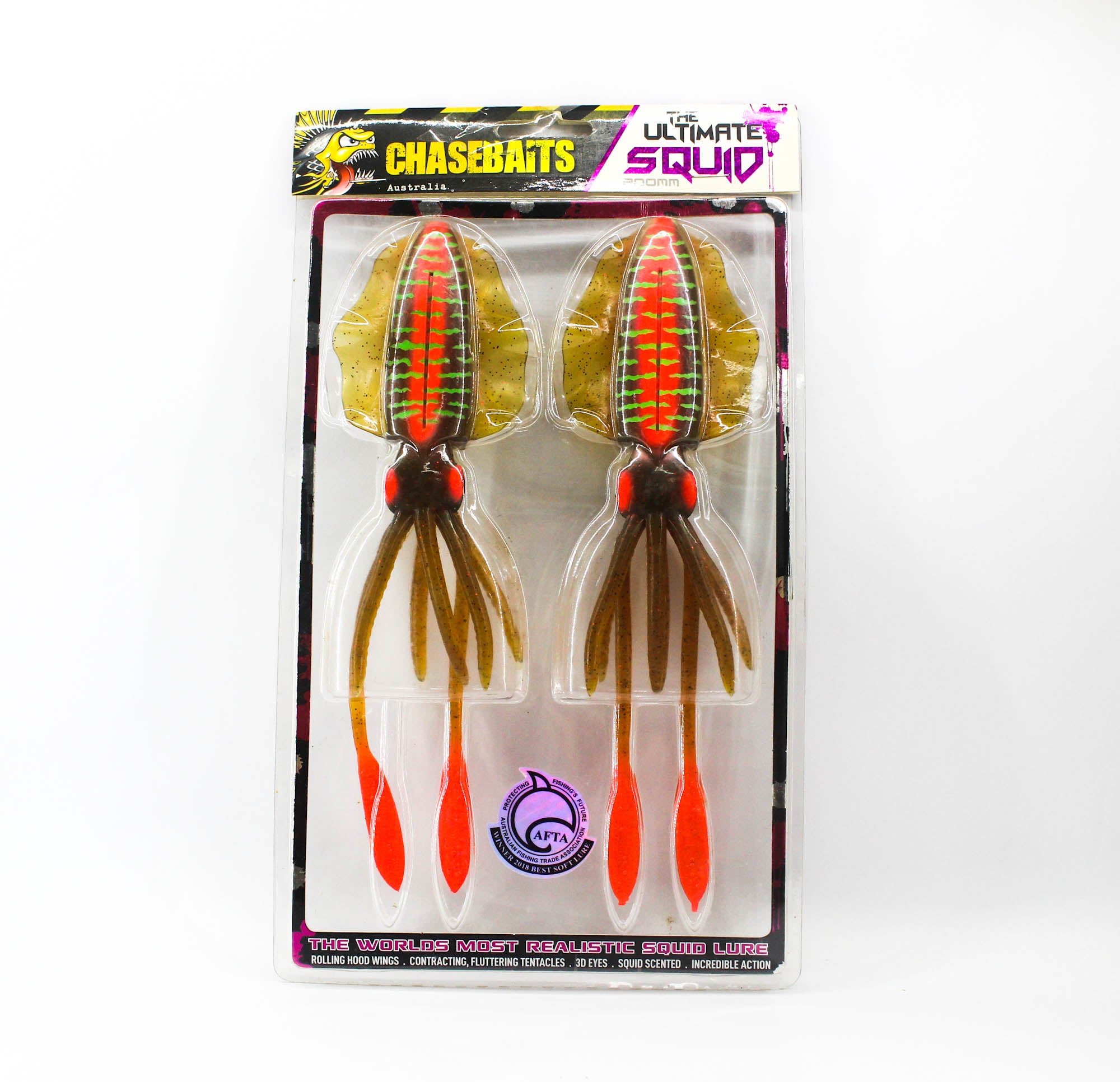 Sale Chasebaits Ultimate Squid 200 mm Sinking Lure 3/pack (5038)