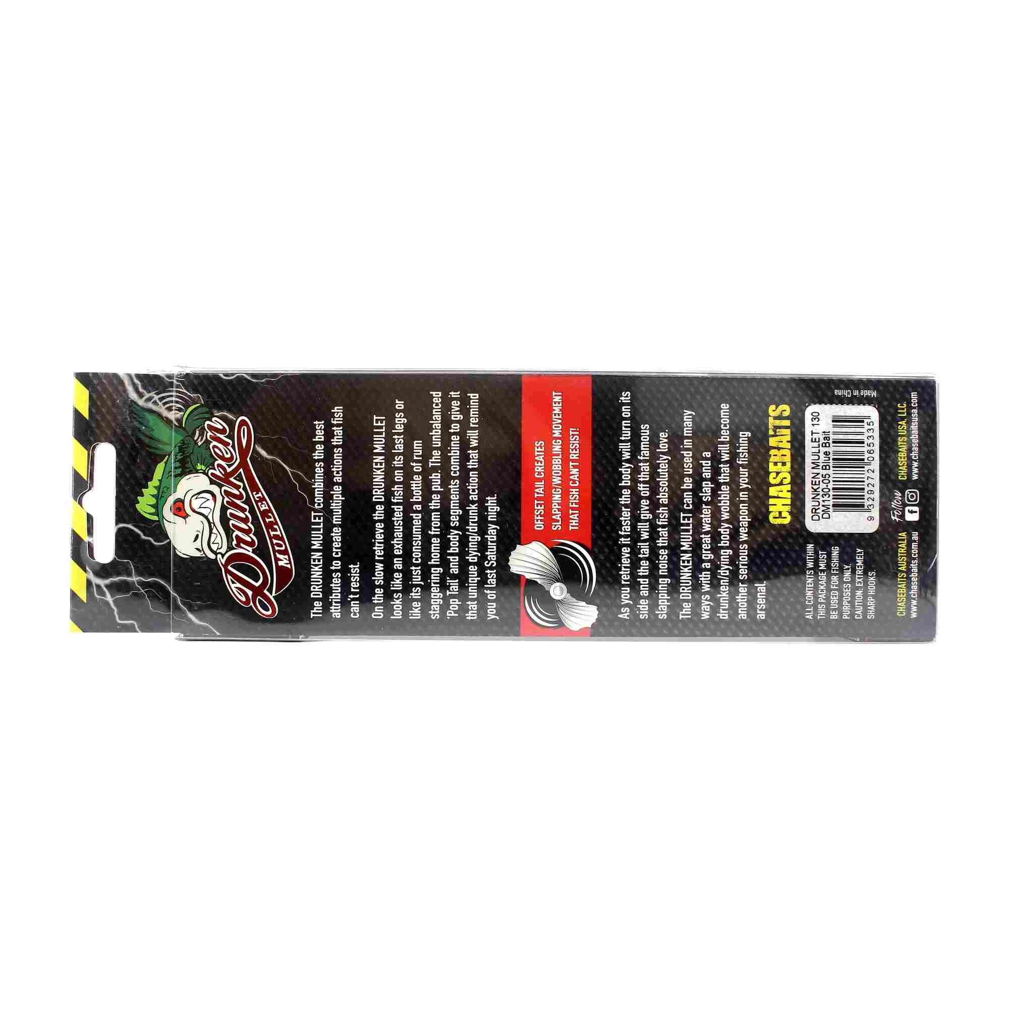 Chasebaits Drunken Mullet 130 mm 37 grams Floating Lure 05 (5335)