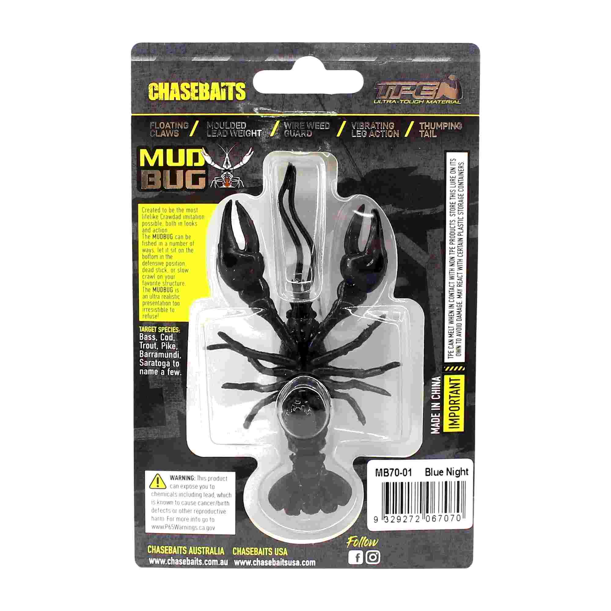 Chasebaits Mud Bug 70mm Sinking Lure 01 (7070)