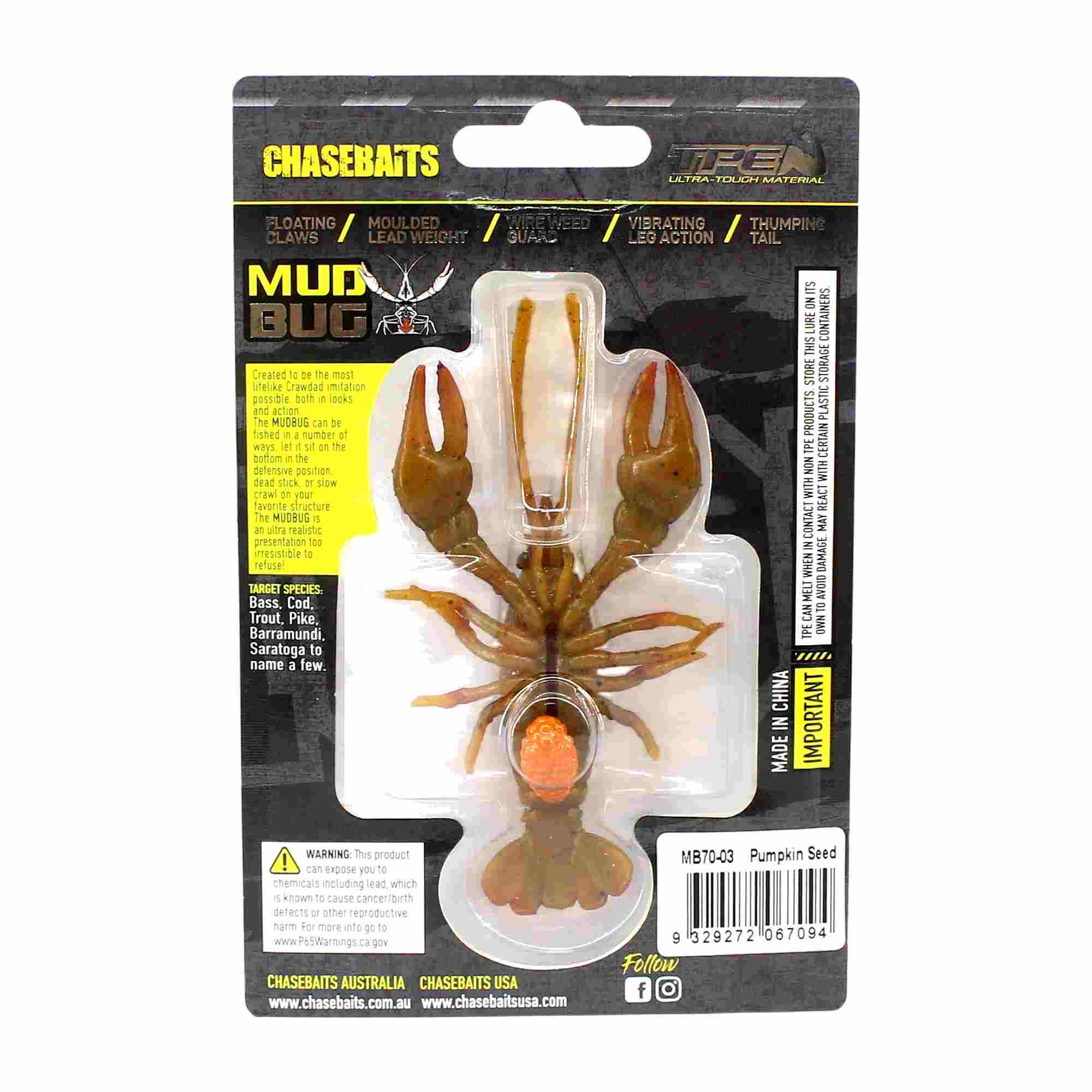 Chasebaits Mud Bug 70mm Sinking Lure 03 (7094)