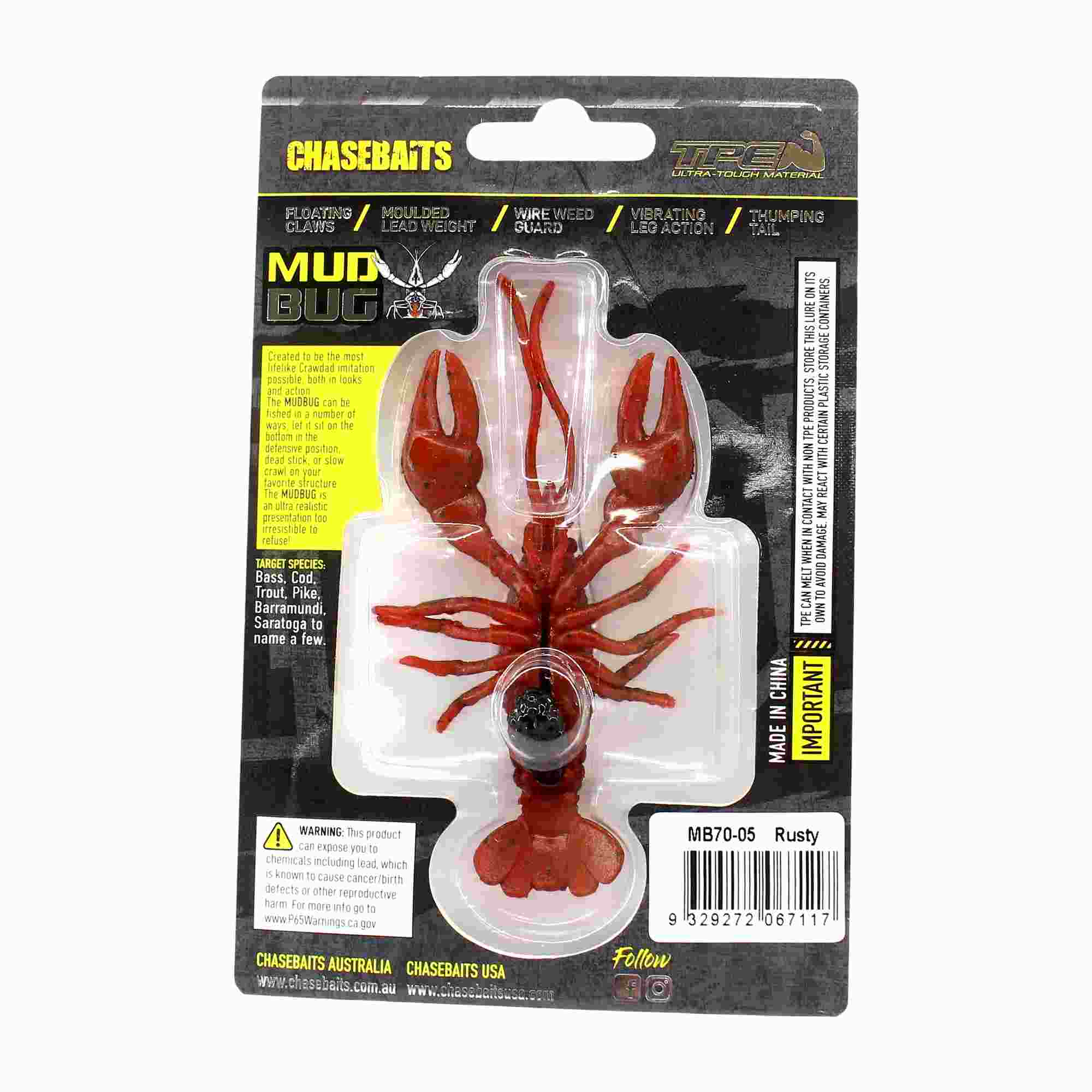 Chasebaits Mud Bug 70mm Sinking Lure 05 (7117)