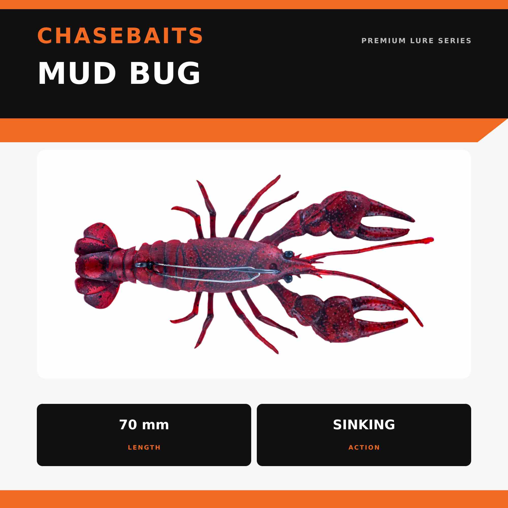Chasebaits Mud Bug 70mm Sinking Lure 05 (7117)