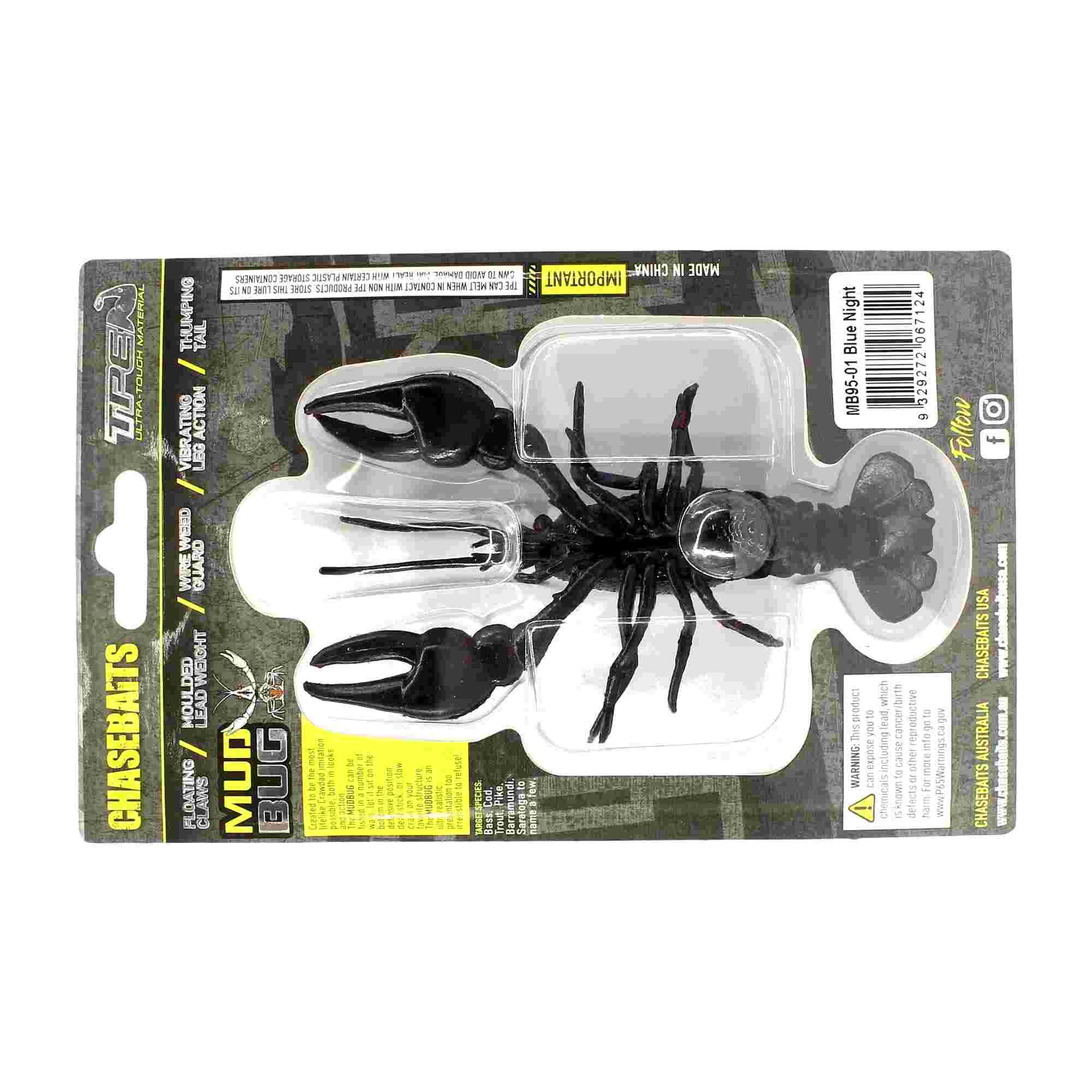 Chasebaits Mud Bug 95mm Sinking Lure 01 (7124)