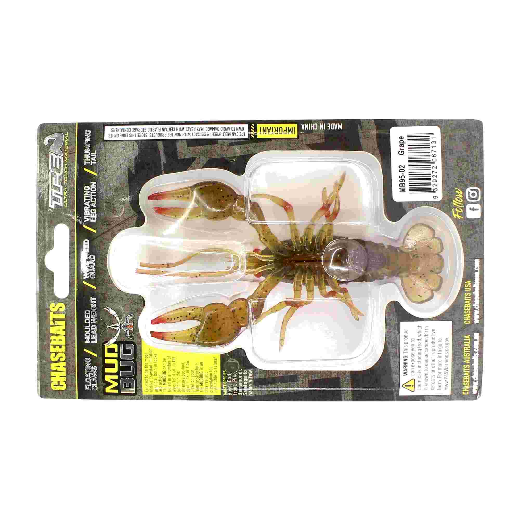 Chasebaits Mud Bug 95mm Sinking Lure 02 (7131)