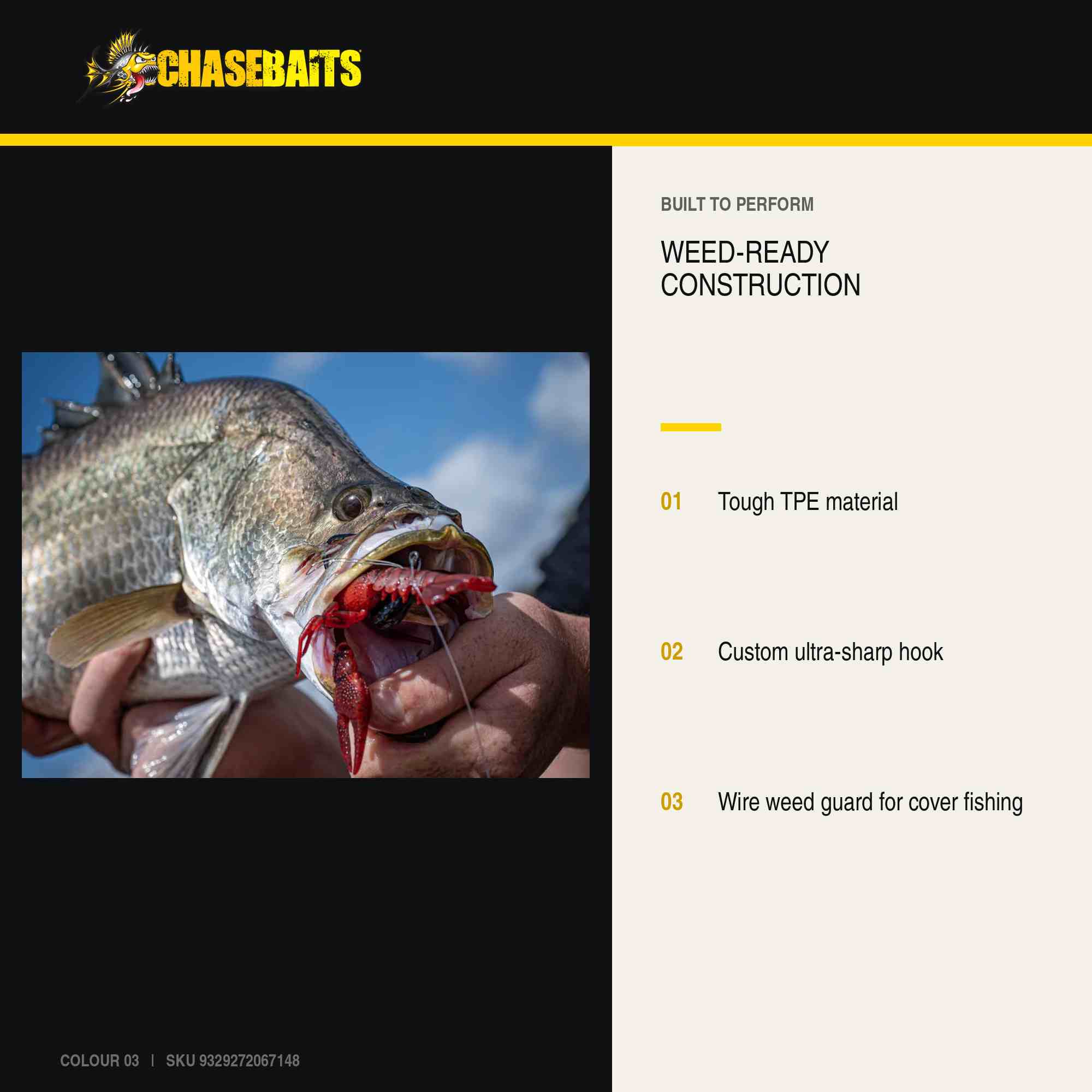 Chasebaits Mud Bug 95mm Sinking Lure 03 (7148)