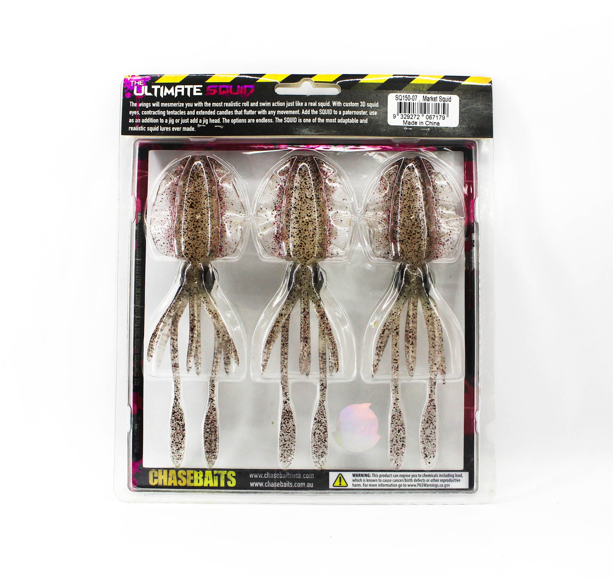 Sale Chasebaits Ultimate Squid 150 mm Sinking Lure 5/pack (7179)