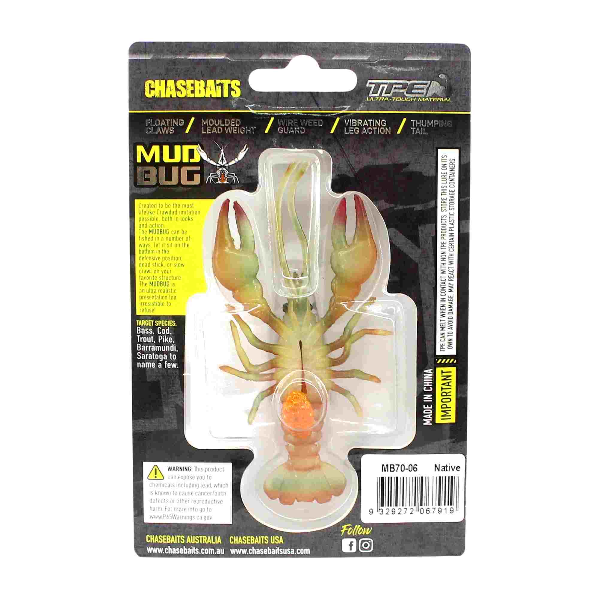 Chasebaits Mud Bug 70mm Sinking Lure 06 (7919)