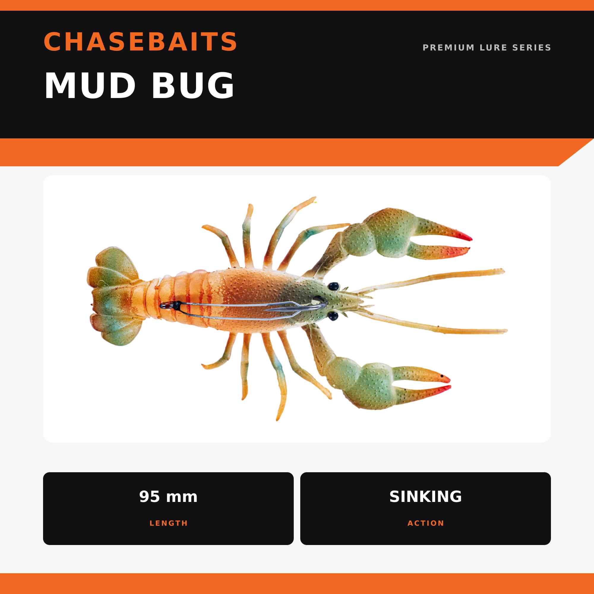 Chasebaits Mud Bug 95mm Sinking Lure 06 (7926)