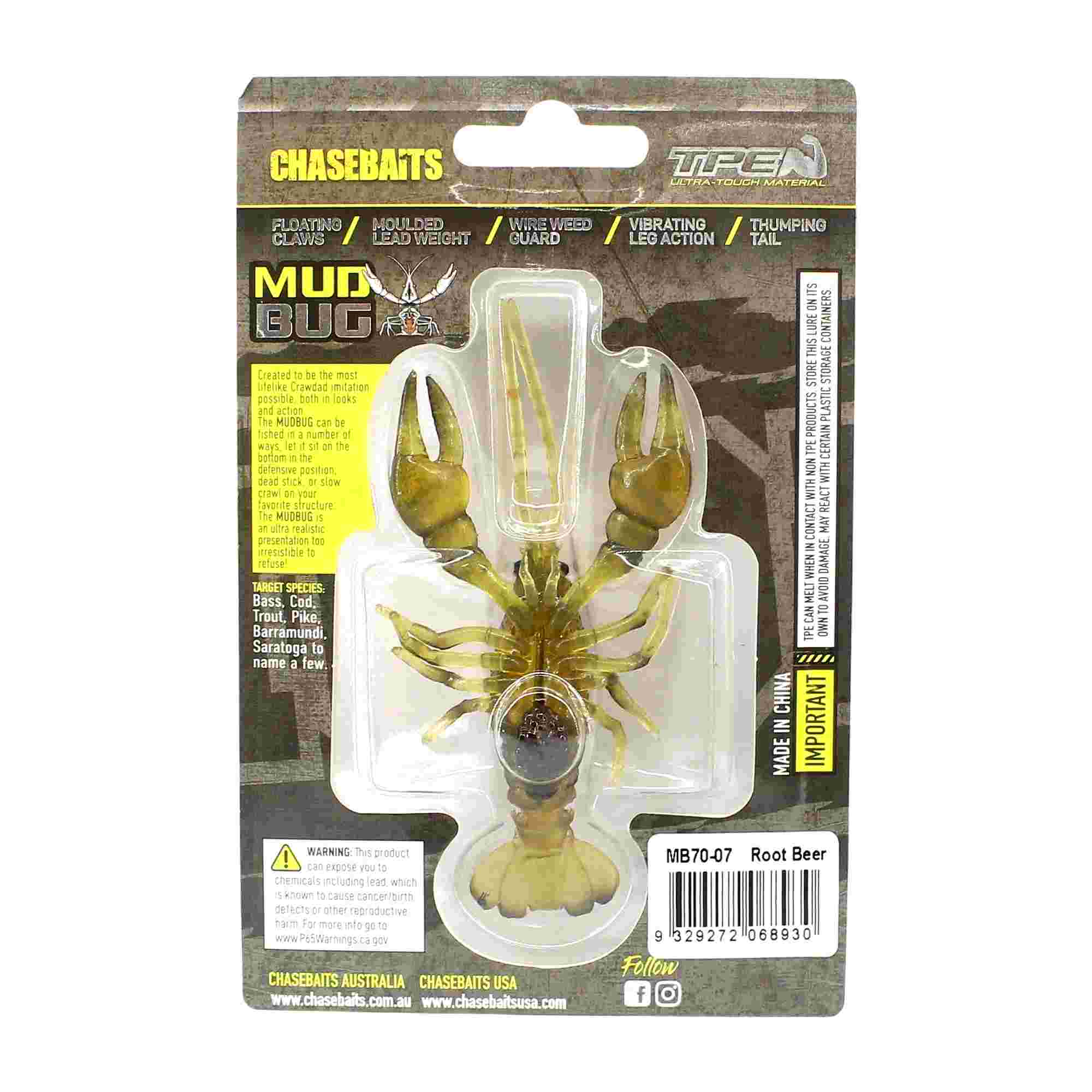 Chasebaits Mud Bug 70mm Sinking Lure 07 (8930)
