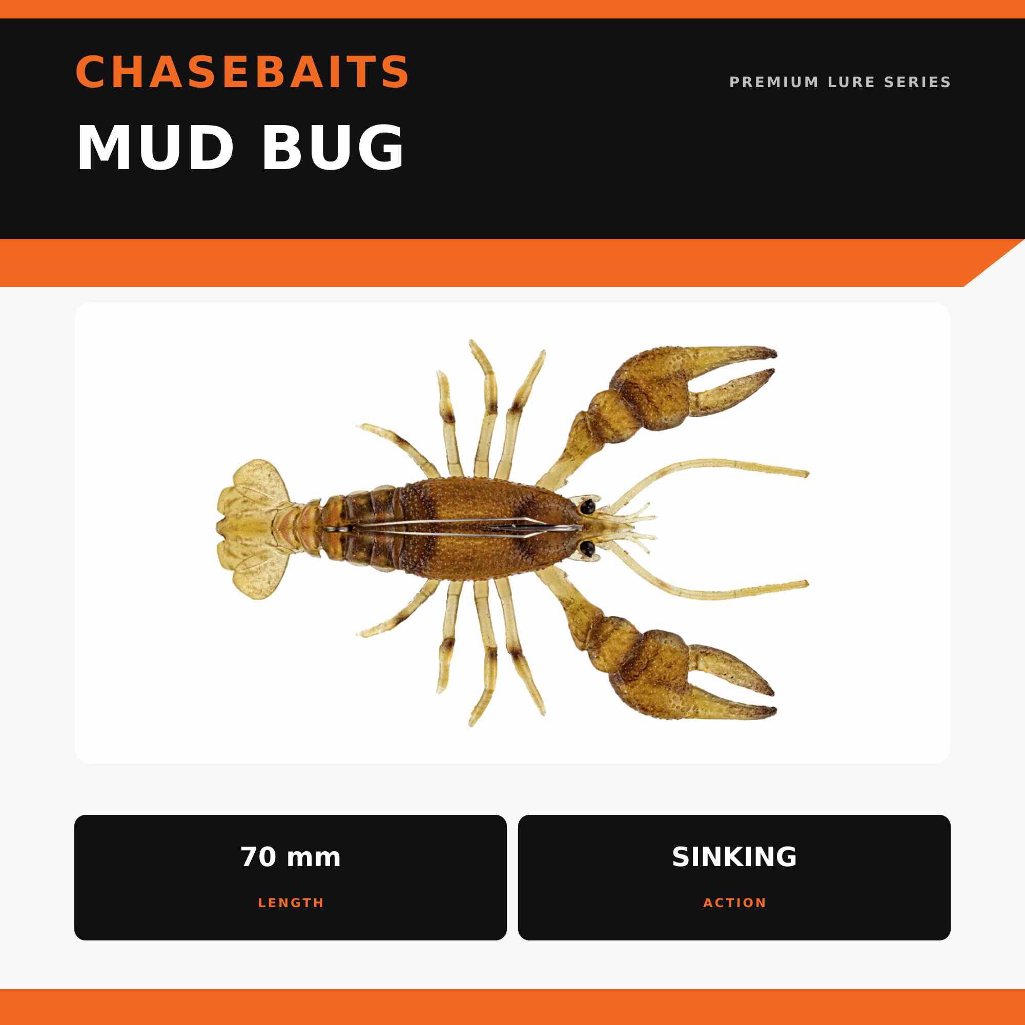 Chasebaits Mud Bug 70mm Sinking Lure 07 (8930)