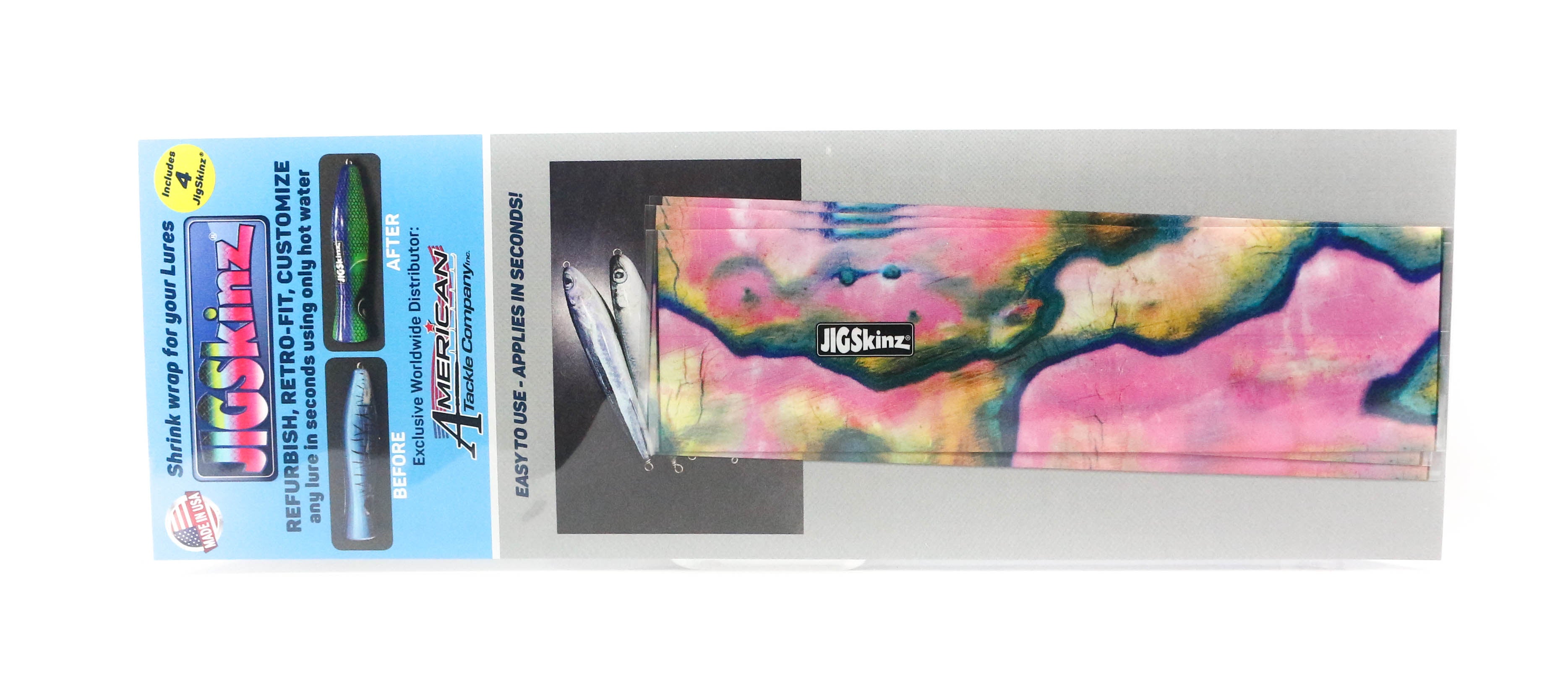 Sale Jigskinz JZABPK-M4 Abalone Pink 170 x 95mm x 4 pieces Medium (3275)