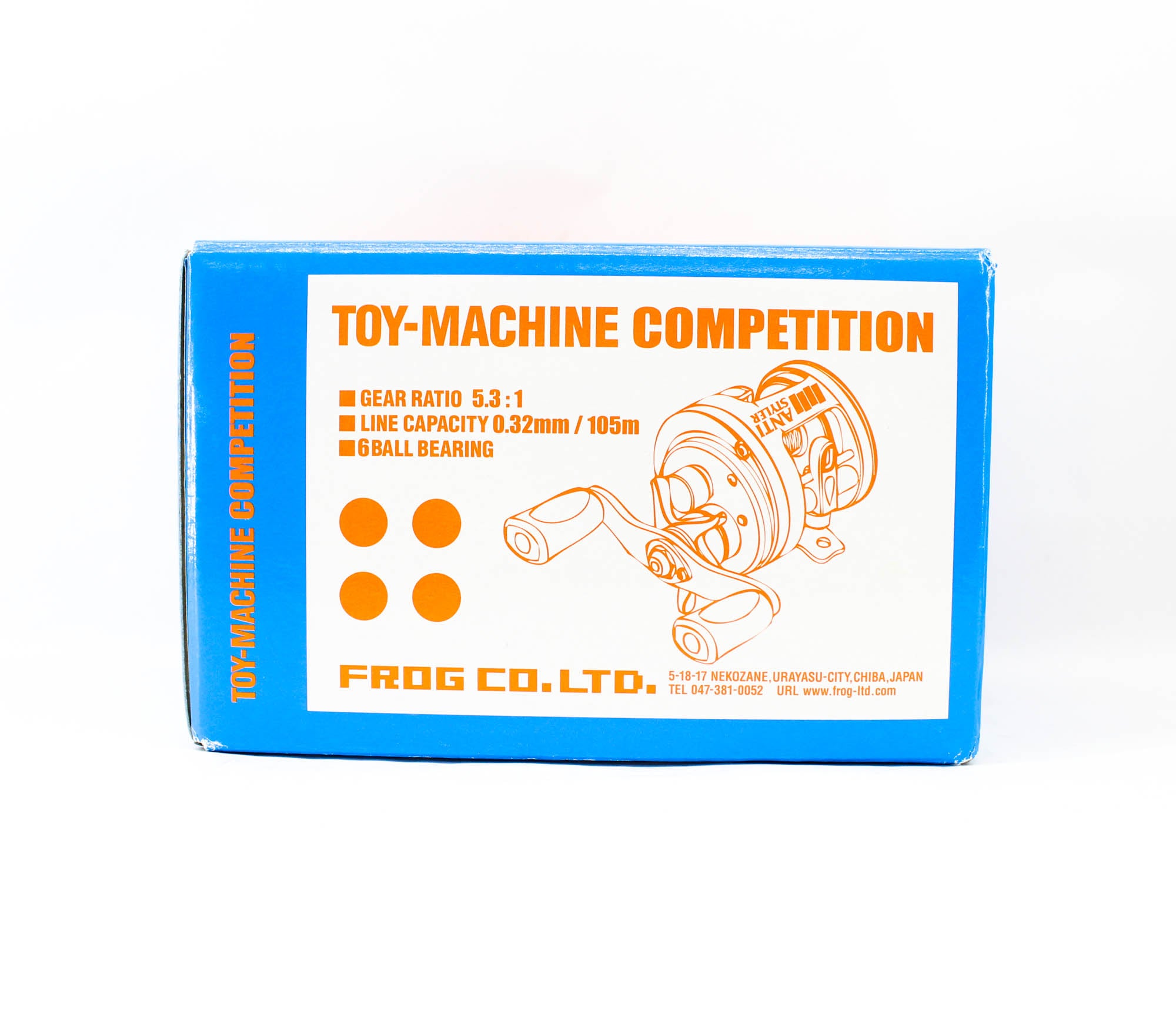 Frog Reel Toy Machine Competition Silver Black Right Hand (4855)