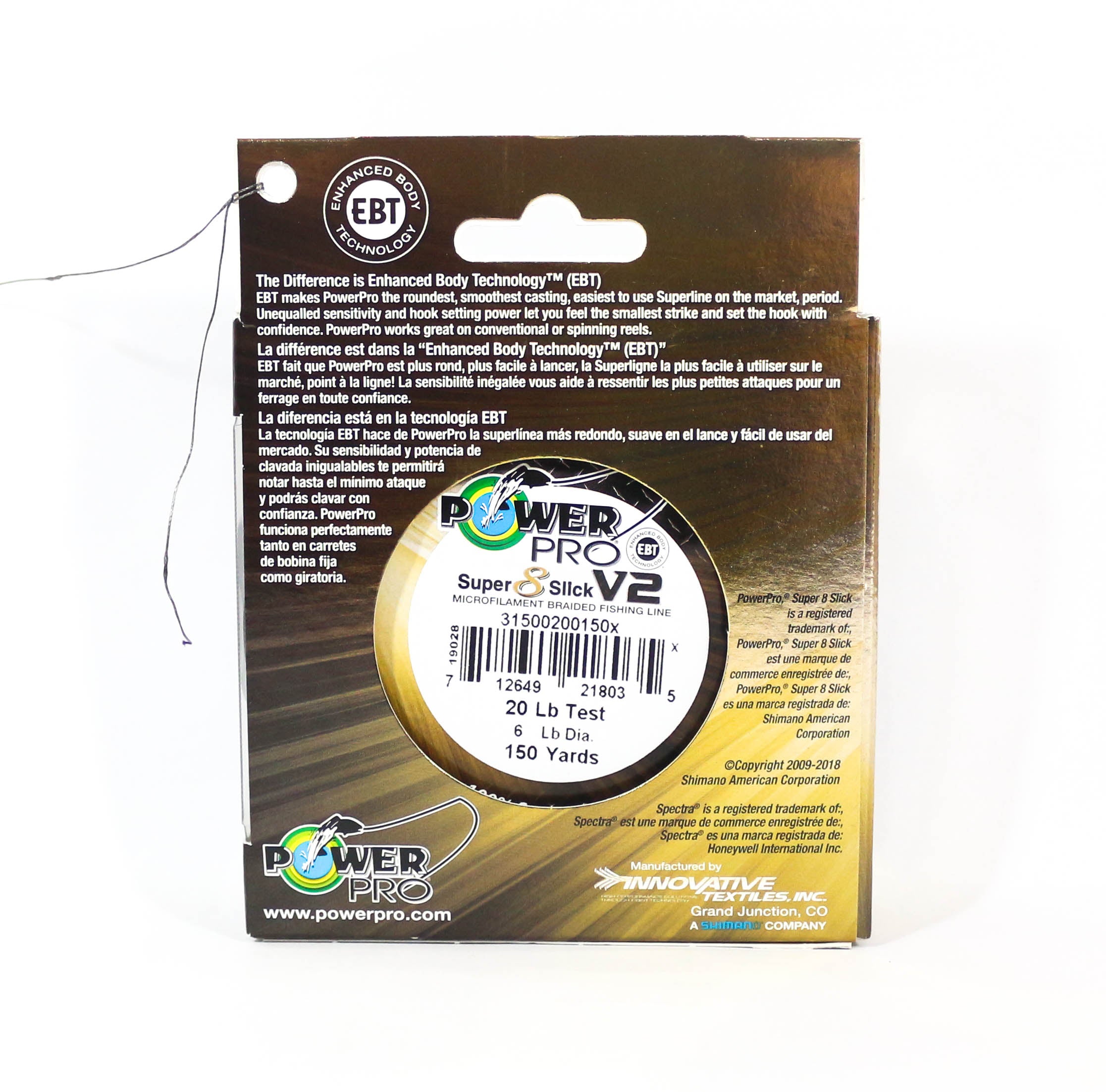 Power Pro Super 8 Slick Version 2 Spectra Line 20lb by 150yds Blue (8004)