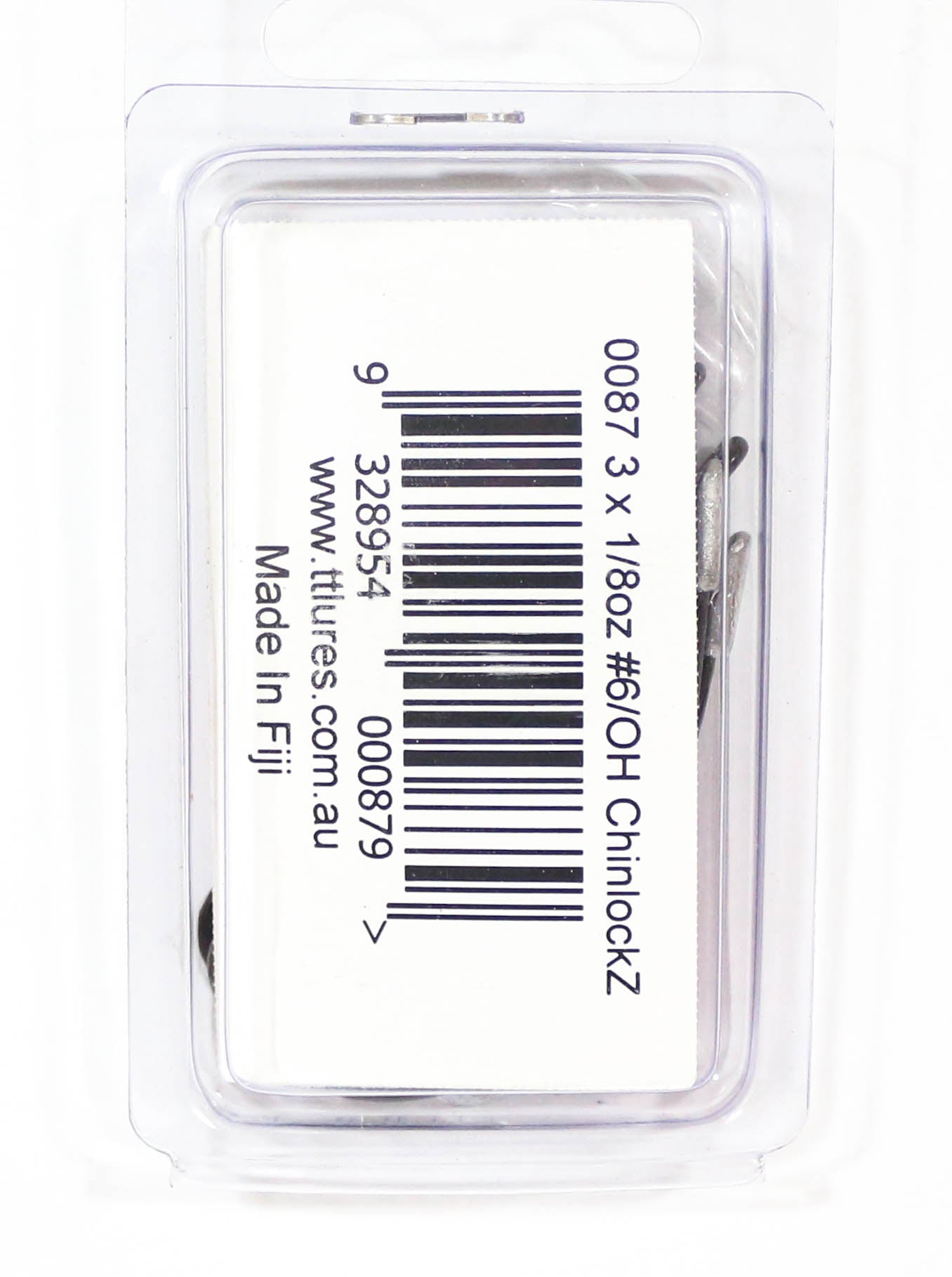 Tackle Tactics TT ChinlockZ SWS Weighted Worm Hook 1/8 oz 6/0 3/pack (0879)