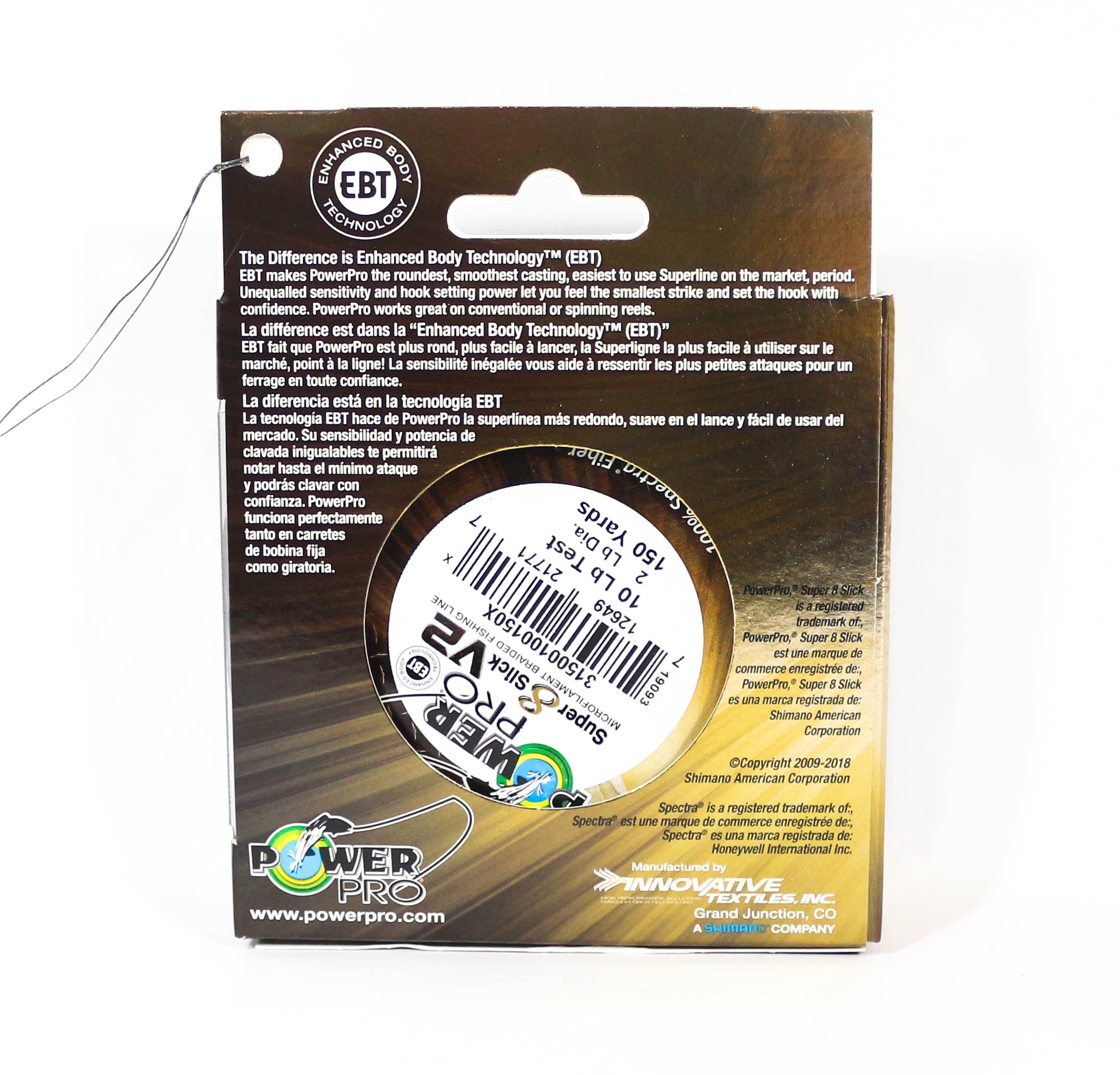 Power Pro Super 8 Slick Version 2 Spectra Line 10lb by 150yds Onyx (7717)