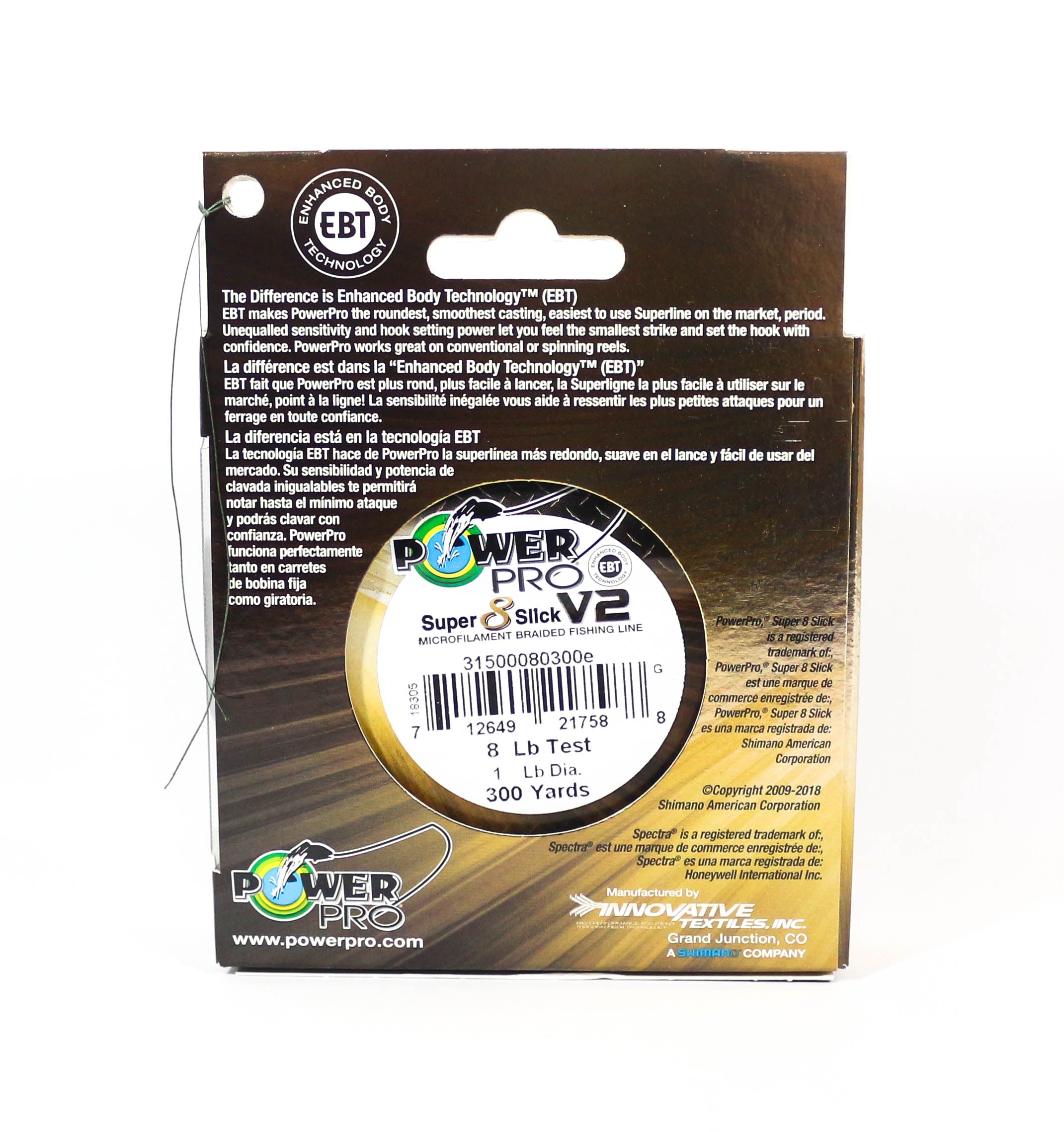 Power Pro Super 8 Slick Version 2 Spectra Line 8lb by 300yds Blue (7564)