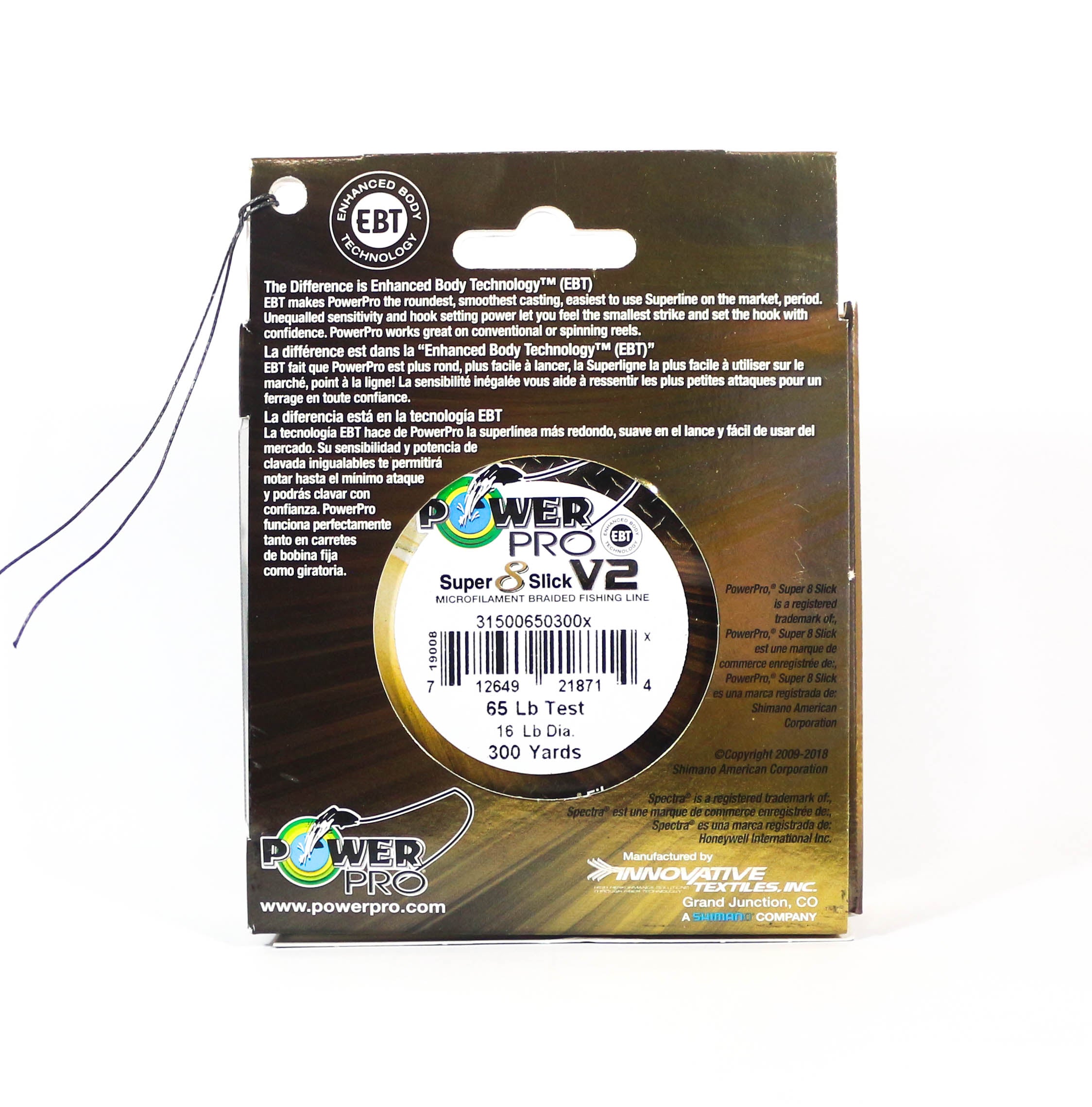Power Pro Super 8 Slick Version 2 Spectra Line 65lb by 300yds Blue (8684)