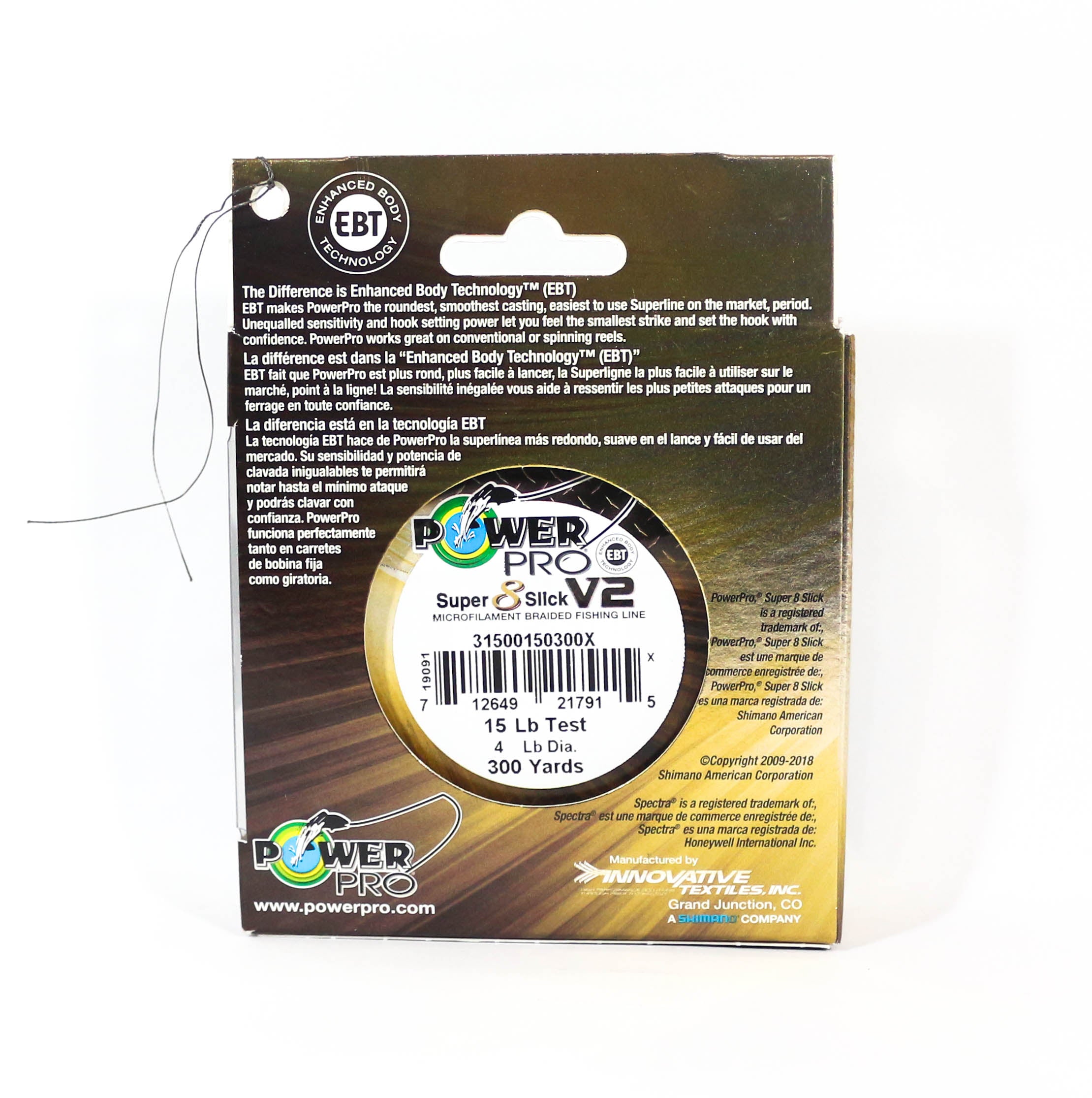 Power Pro Super 8 Slick Version 2 Spectra Line 15lb x 300yds Green (7908)