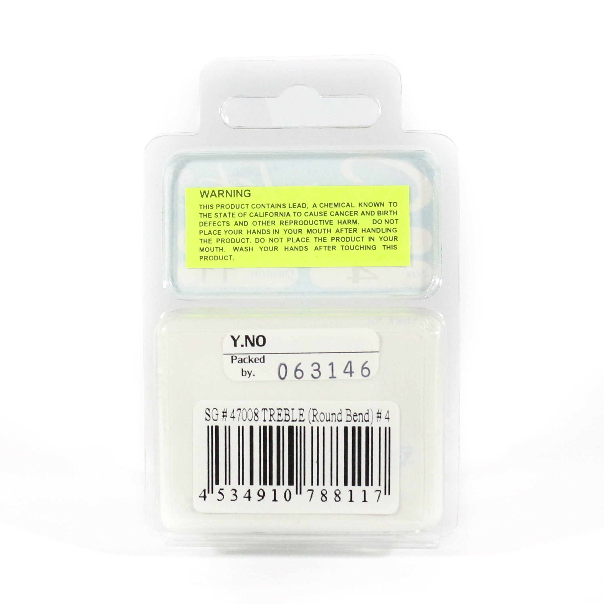 Sale Gamakatsu Treble Hook Round Bend Size 4 ,11 Per pack (8117)