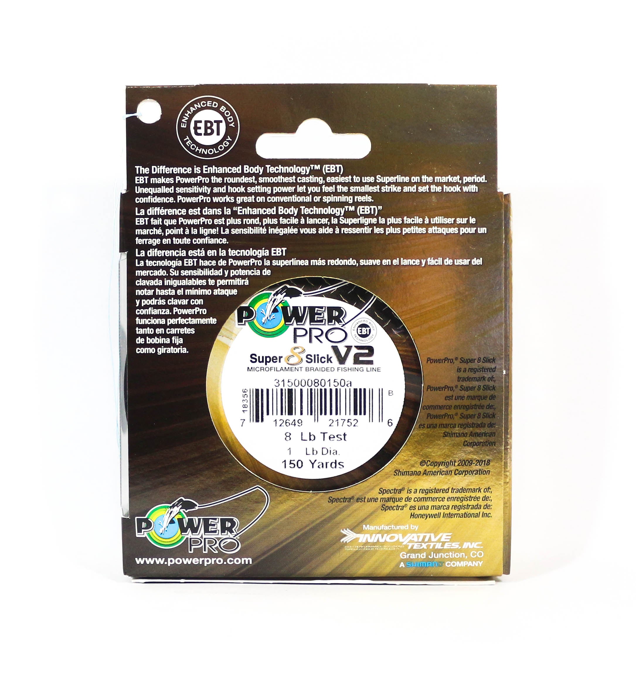 Power Pro Super 8 Slick Version 2 Spectra Line 8lb by 150yds Aqua (7533)