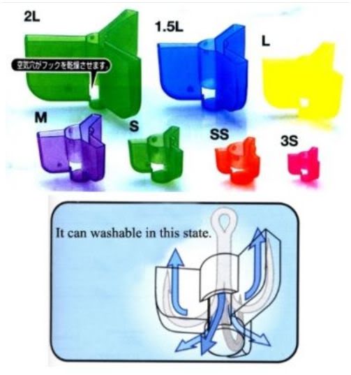Owner 81270 Safety Cap Treble Hook Size S Bulk Pack 64 /pack (2596)