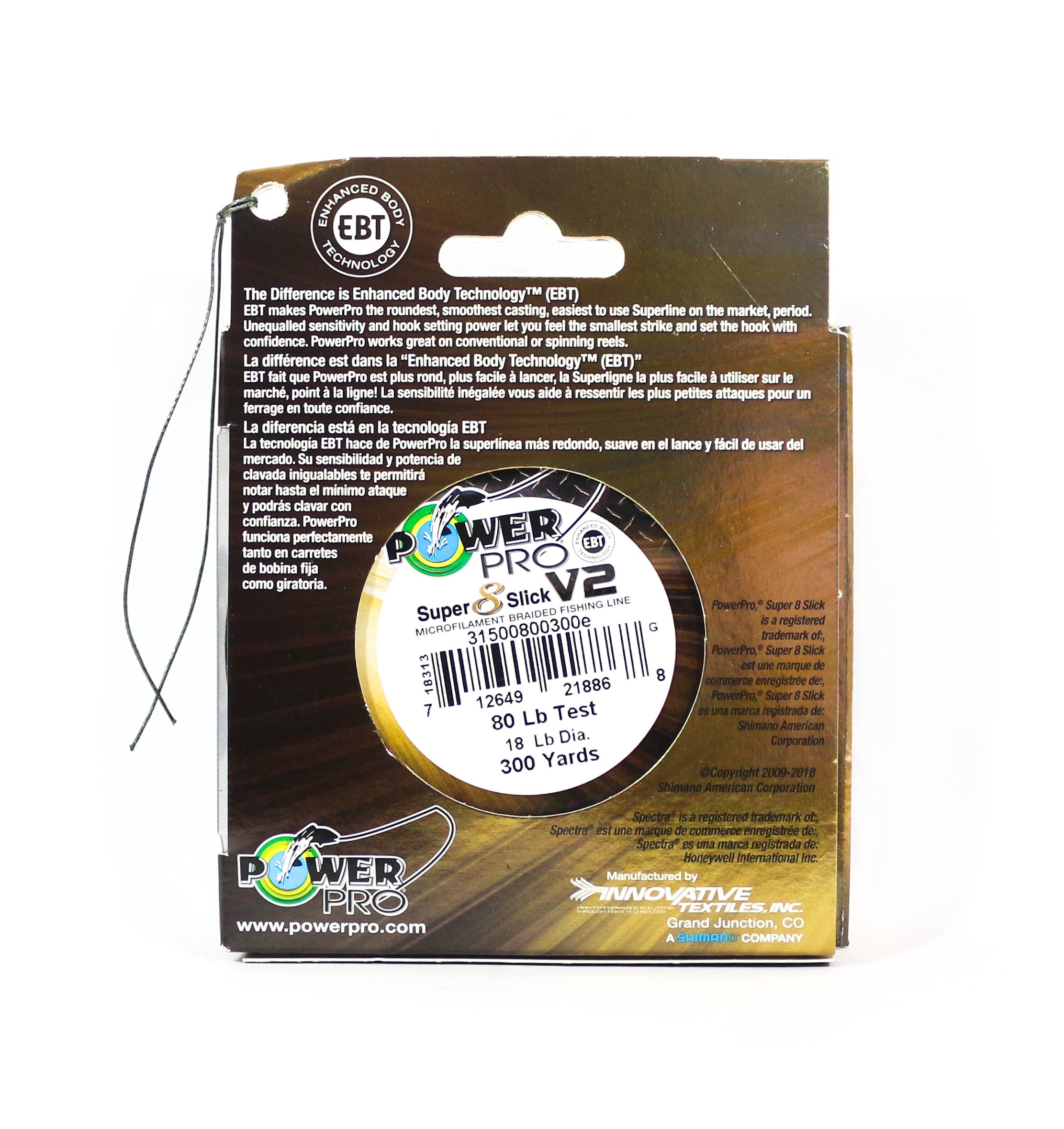 Power Pro Super 8 Slick Version 2 Spectra Line 80lb by 300yds Aqua (8851)